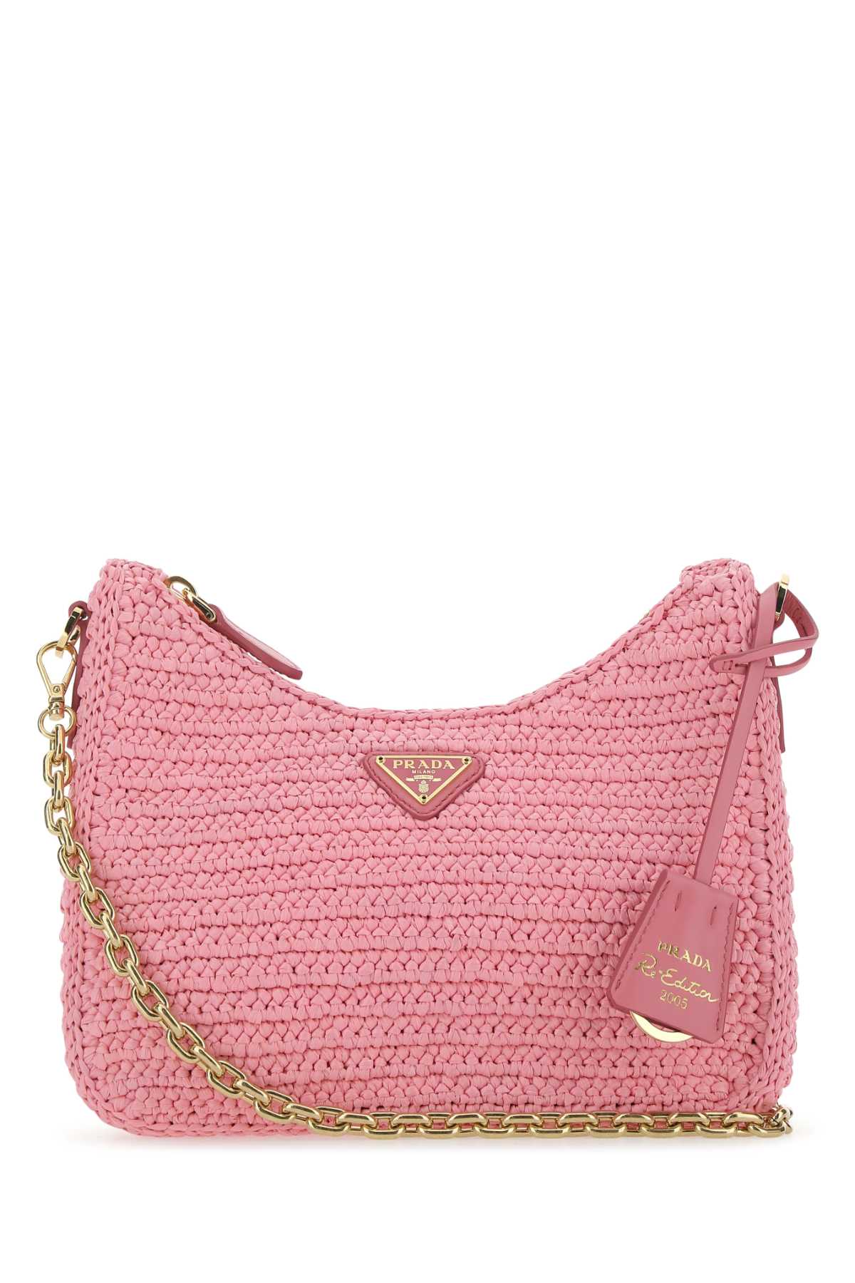 Pink raffia Re-Edition 2005 shoulder bag 1BH204VV9L2A2TF0442 (Prada / ハンドバッグ・ショルダーバッグ ) | Prada (プラダ)