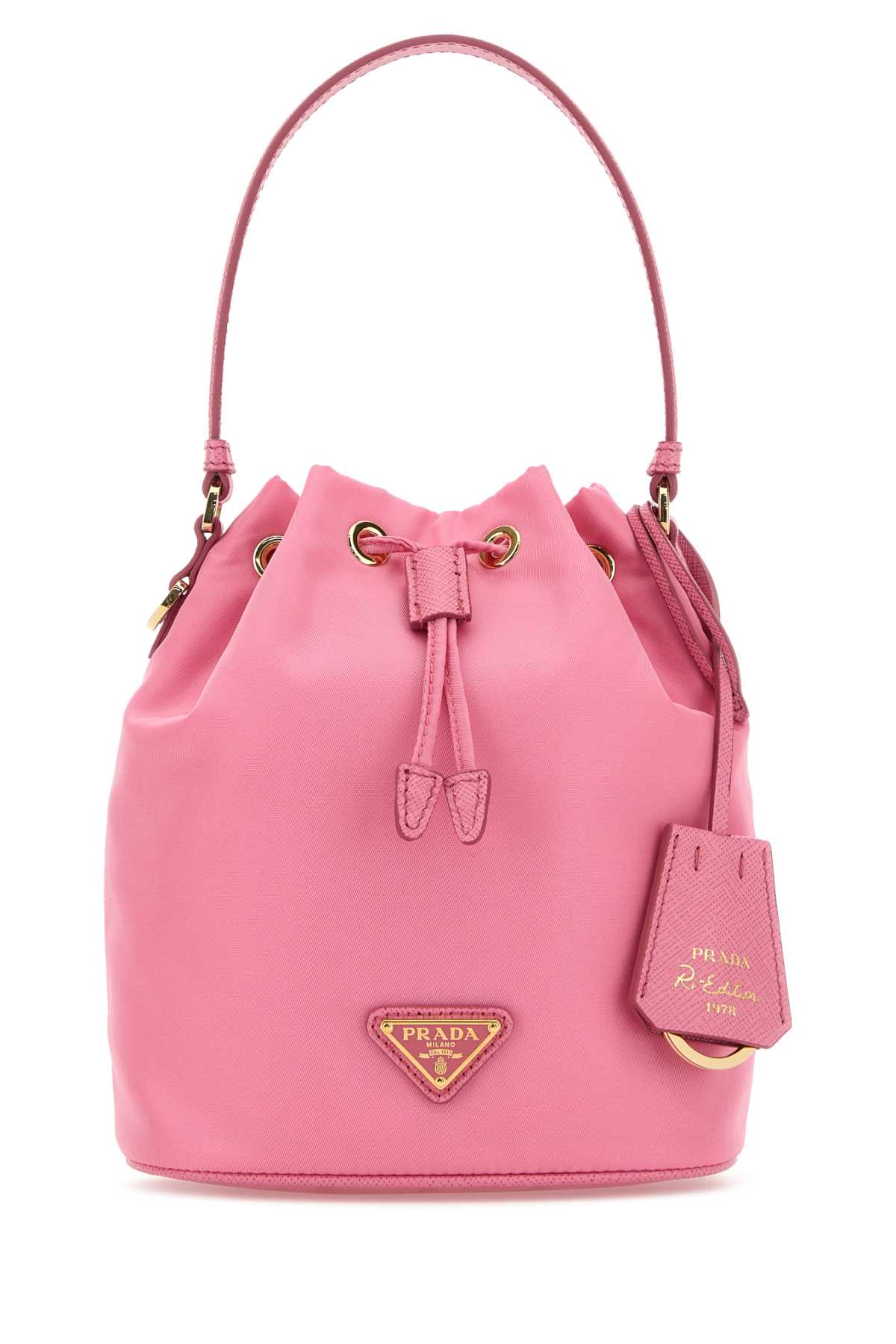 Pink nylon bucket bag 1BE067VWOOR064F0638 (Prada / ハンドバッグ・ショルダーバッグ ) | Prada (プラダ)