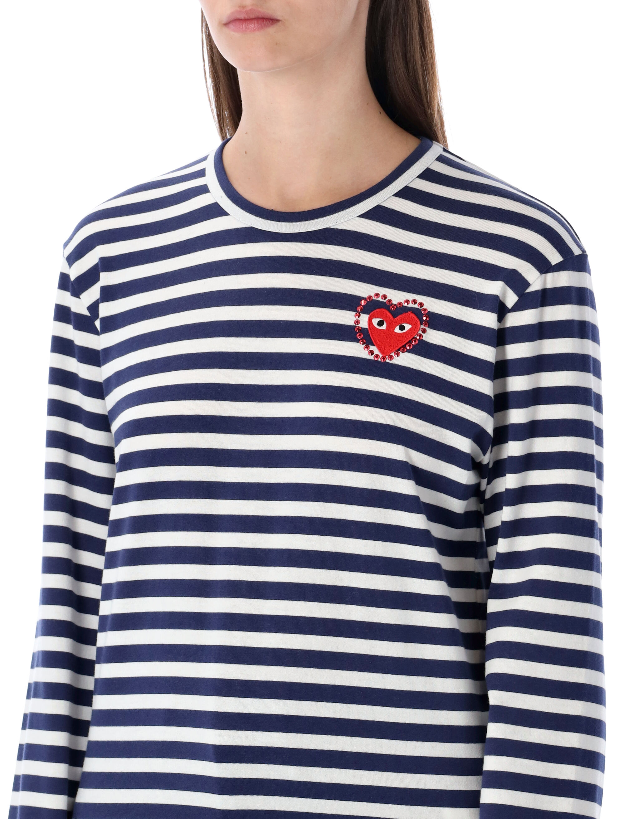 COMME DES GARCONS PLAY T-shirts and Polos Blue AXT8060511 (PLAY Comme Des Garçons / Tシャツ・カットソー ) | PLAY Comme Des Garçons (プレイ コムデギャルソン)(5)