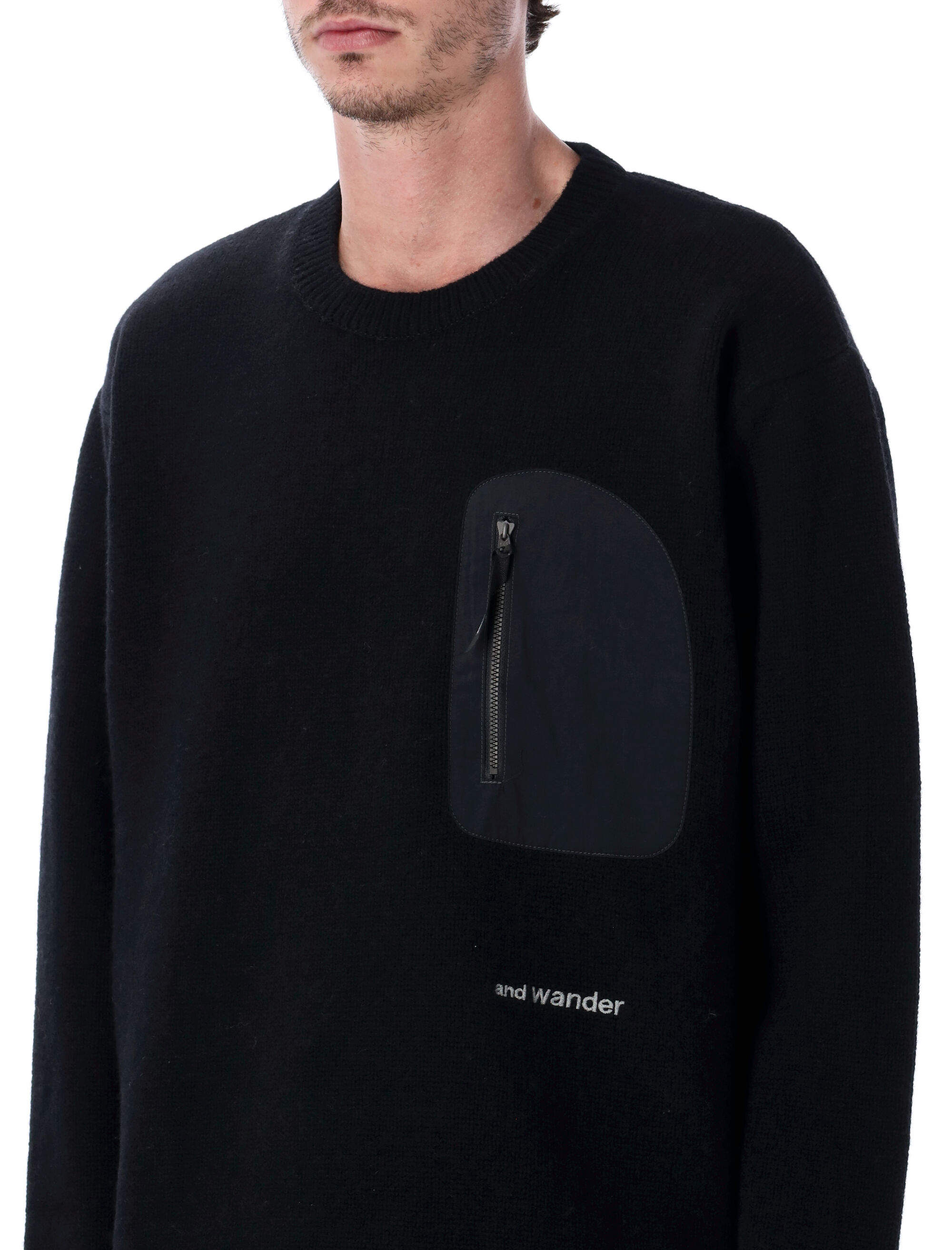 And Wander Sweaters Black 5745284069010 (and wander / スウェット・フーディー ) | and wander (アンドワンダー)(2)