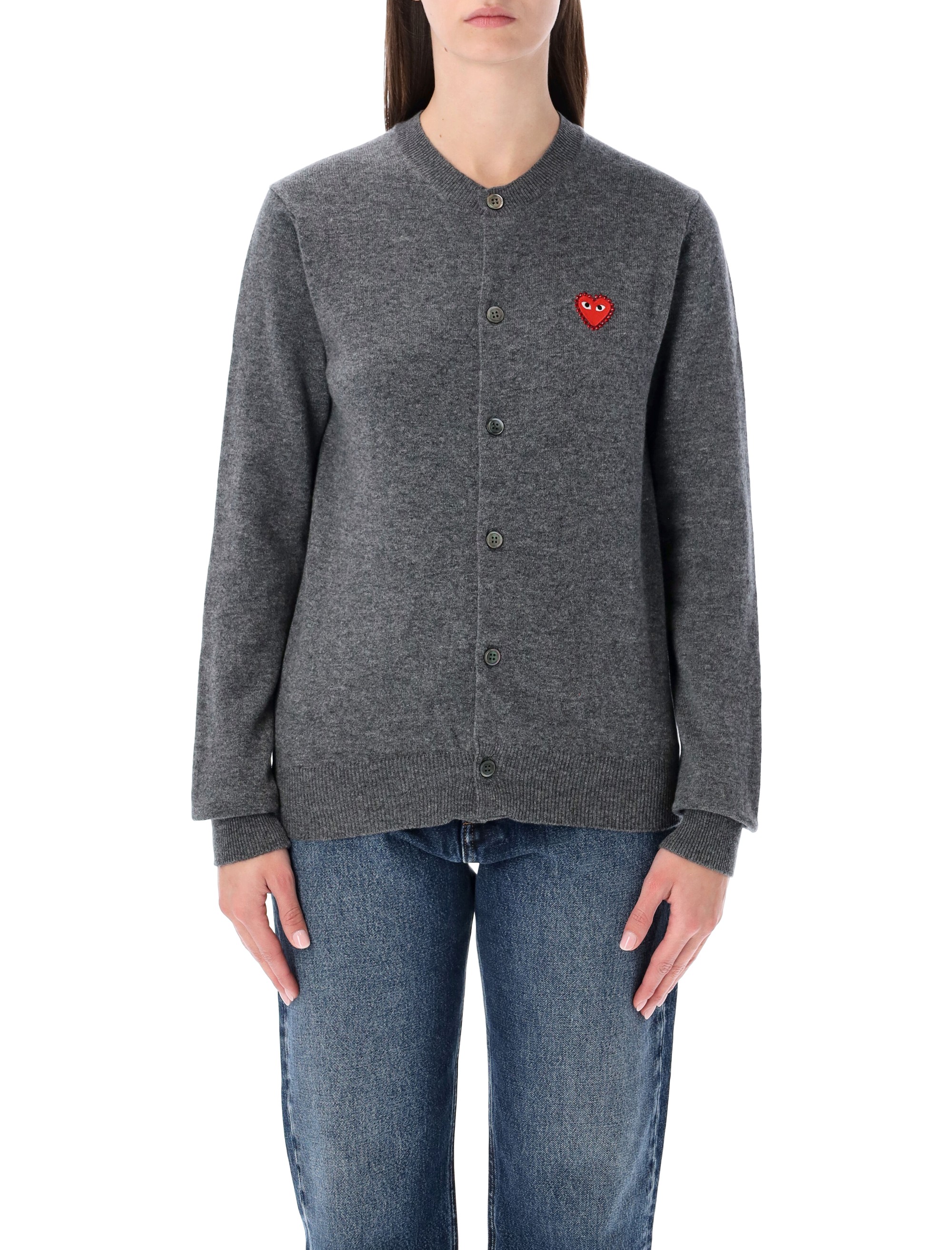 COMME DES GARCONS PLAY Sweaters Grey AXN8020513 (PLAY Comme Des Garçons / ニット・セーター・カーディガン ) | PLAY Comme Des Garçons (プレイ コムデギャルソン)