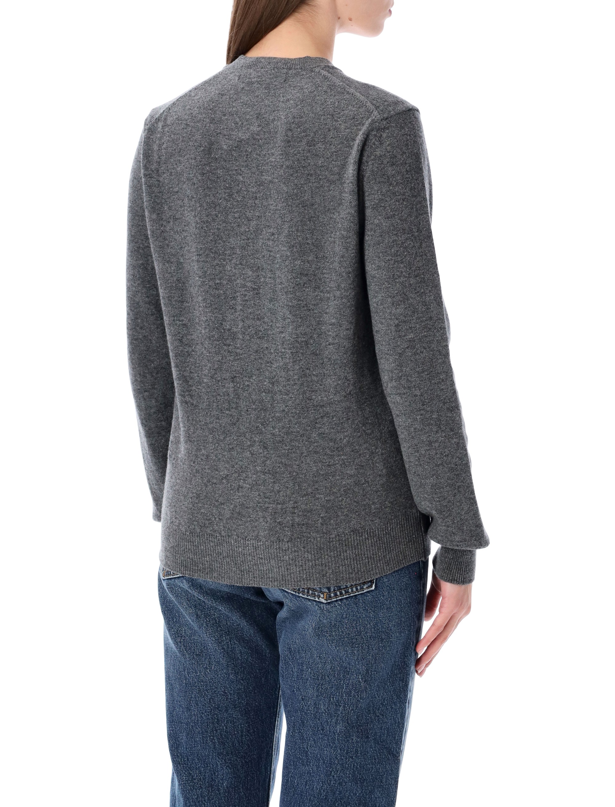 COMME DES GARCONS PLAY Sweaters Grey AXN8020513 (PLAY Comme Des Garçons / ニット・セーター・カーディガン ) | PLAY Comme Des Garçons (プレイ コムデギャルソン)(1)