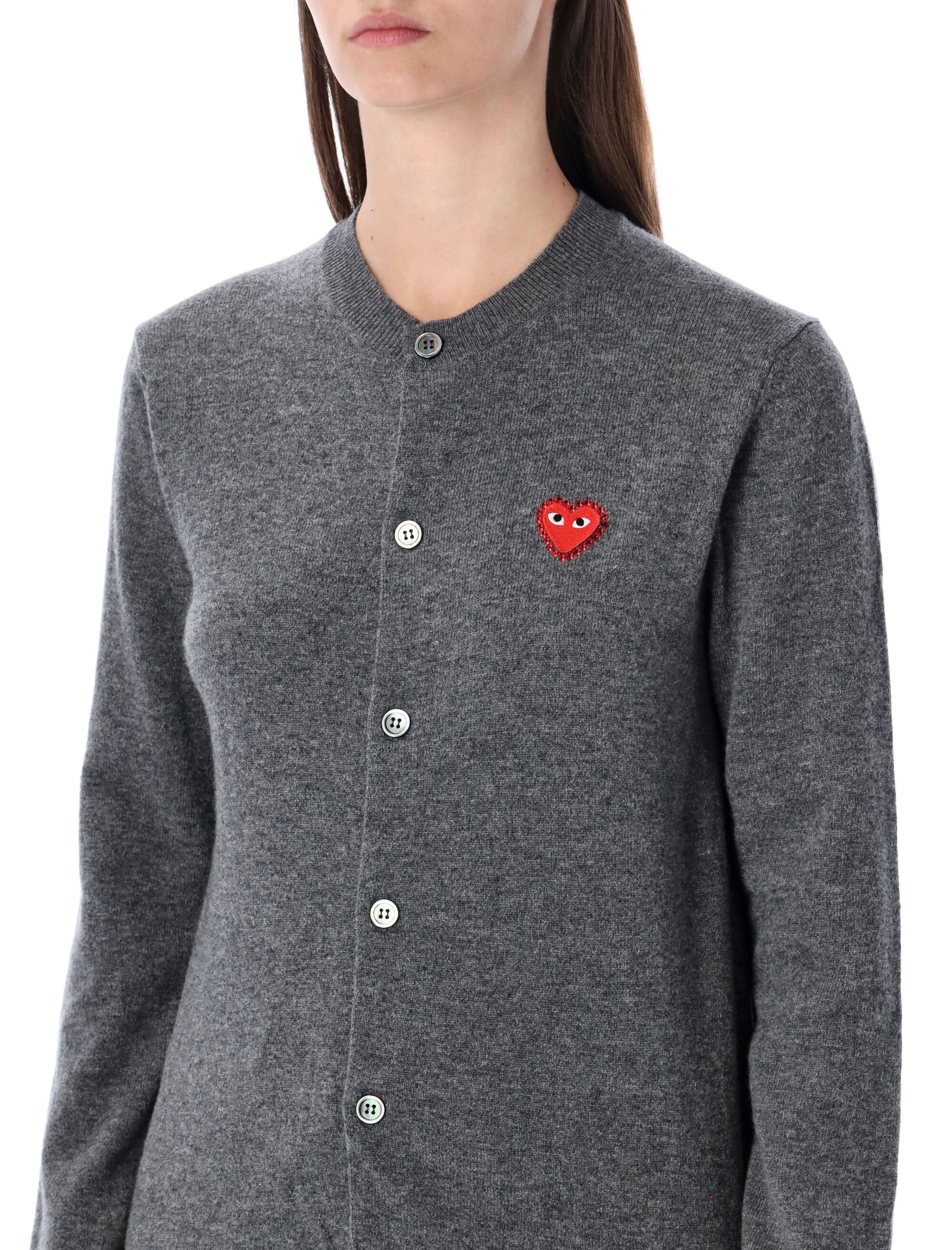 COMME DES GARCONS PLAY Sweaters Grey AXN8020513 (PLAY Comme Des Garçons / ニット・セーター・カーディガン ) | PLAY Comme Des Garçons (プレイ コムデギャルソン)(2)