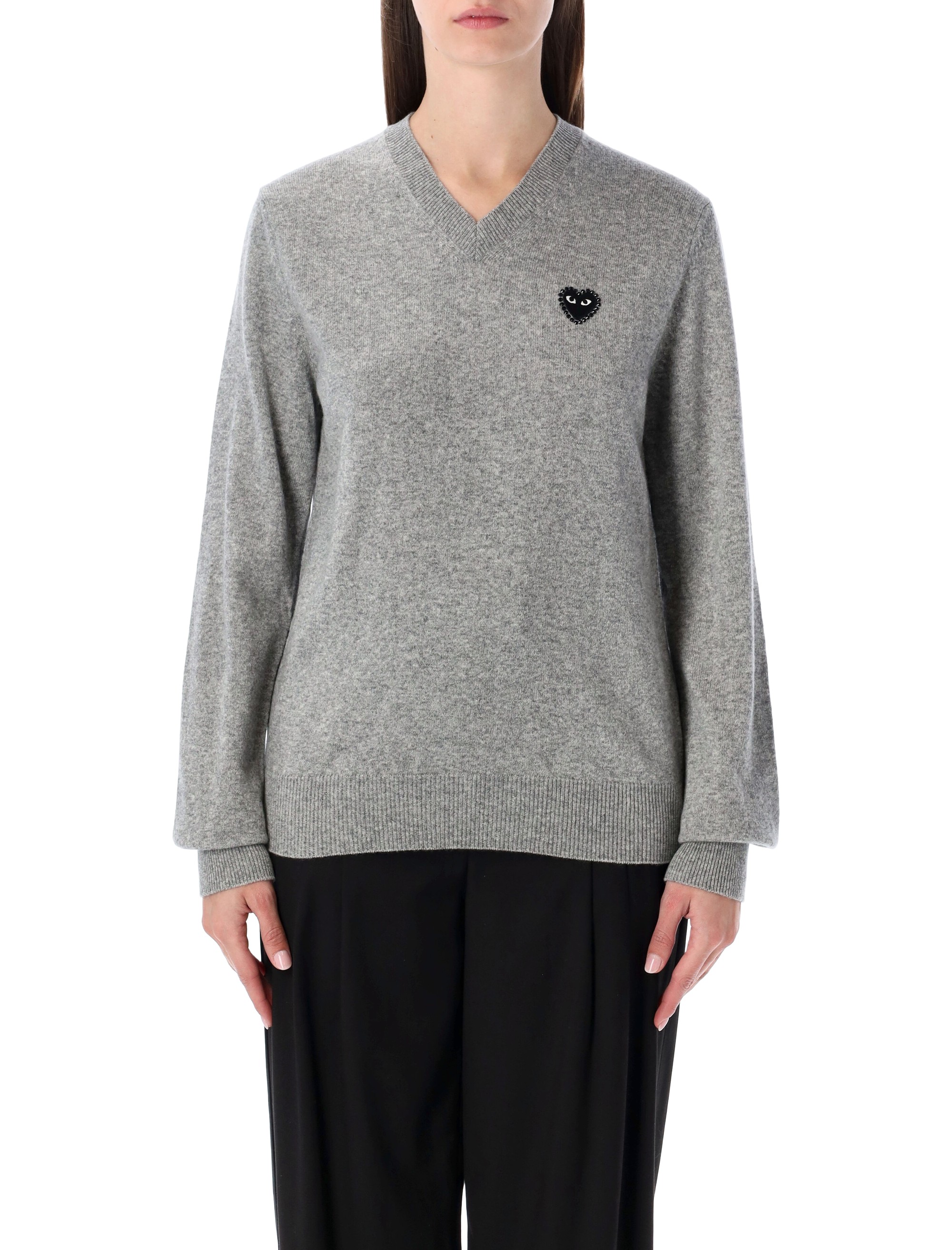 COMME DES GARCONS PLAY Sweaters Grey AXN8040512 (PLAY Comme Des Garçons / ニット・セーター・カーディガン ) | PLAY Comme Des Garçons (プレイ コムデギャルソン)