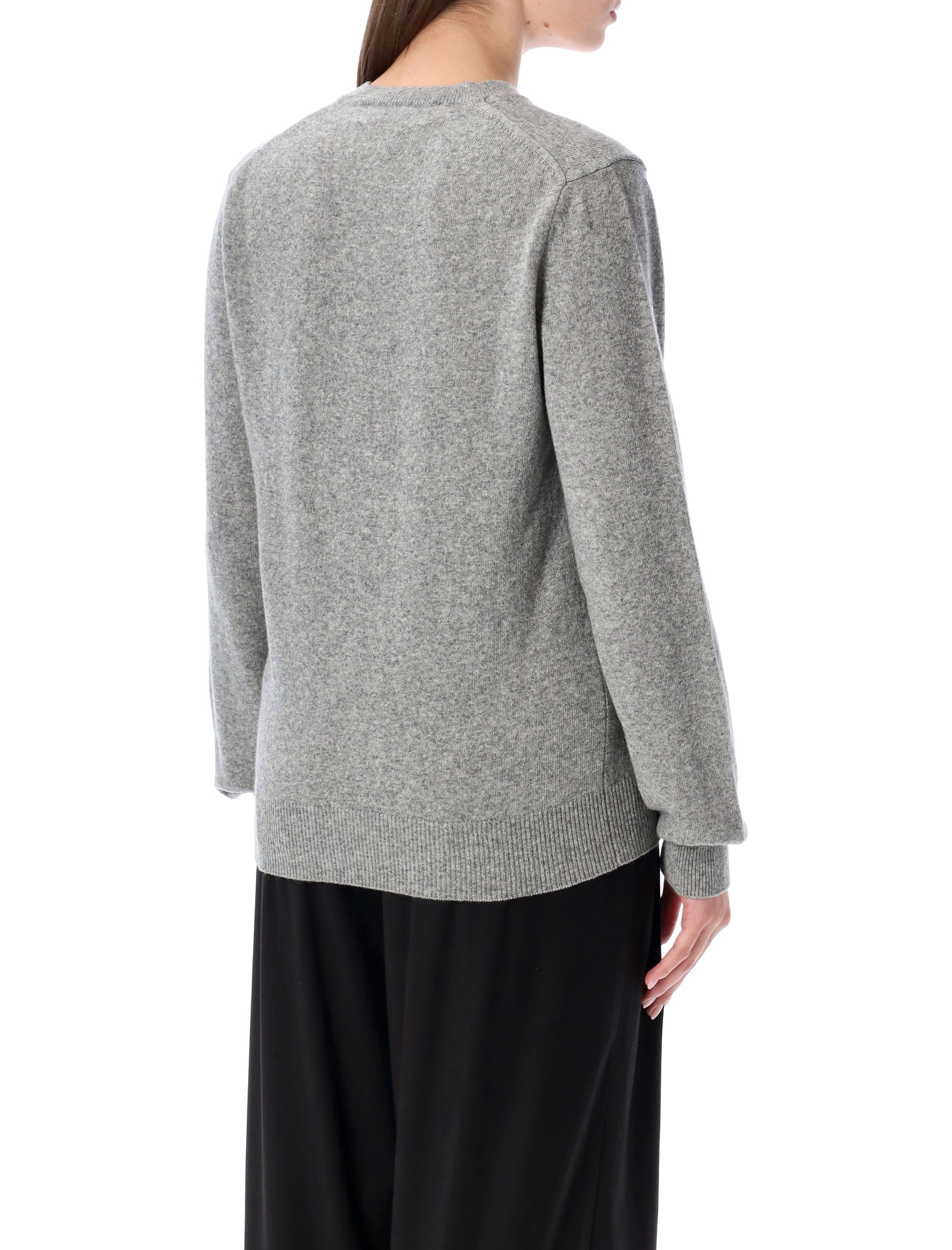 COMME DES GARCONS PLAY Sweaters Grey AXN8040512 (PLAY Comme Des Garçons / ニット・セーター・カーディガン ) | PLAY Comme Des Garçons (プレイ コムデギャルソン)(1)