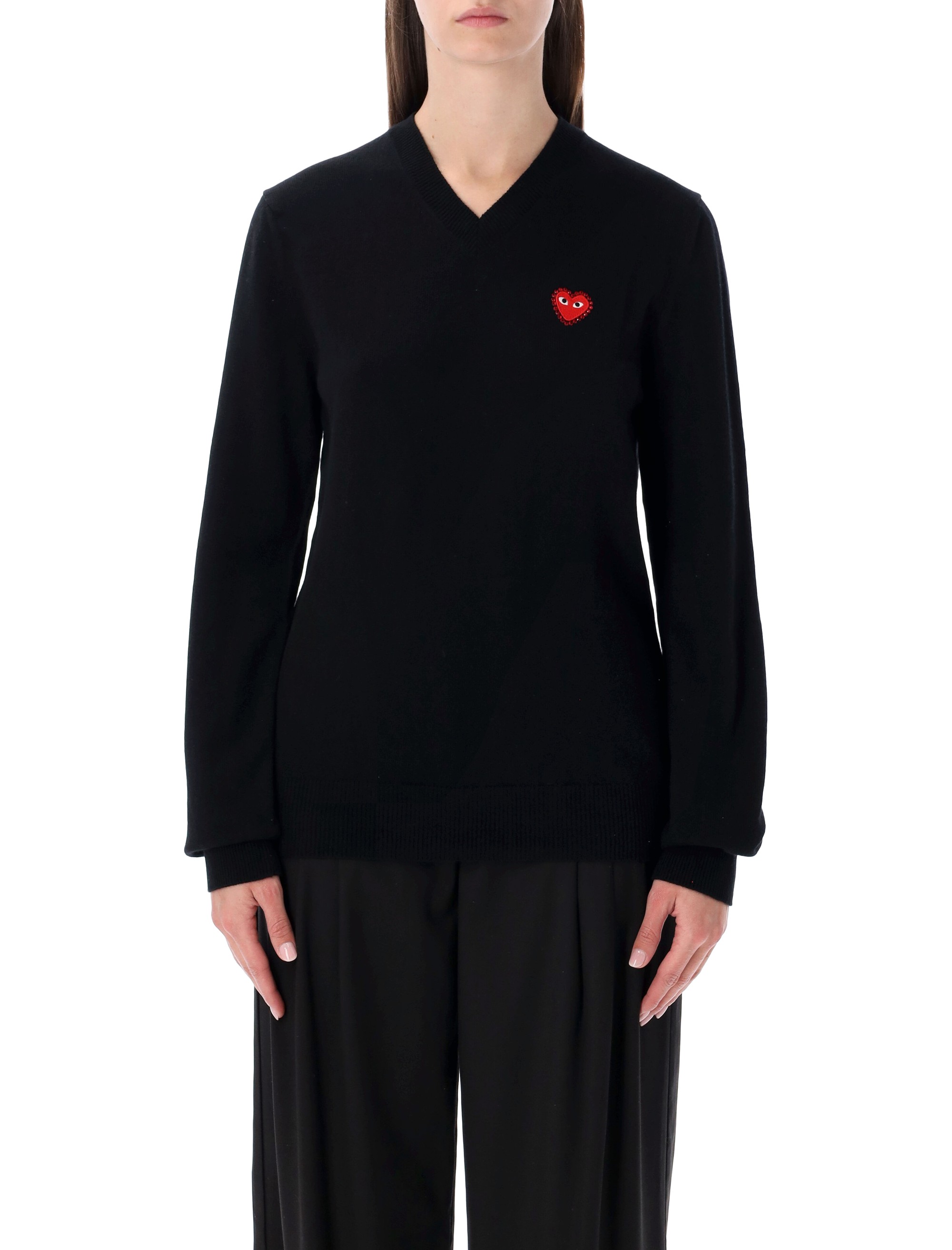 COMME DES GARCONS PLAY Sweaters Black AXN8010511 (PLAY Comme Des Garçons / ニット・セーター・カーディガン ) | PLAY Comme Des Garçons (プレイ コムデギャルソン)