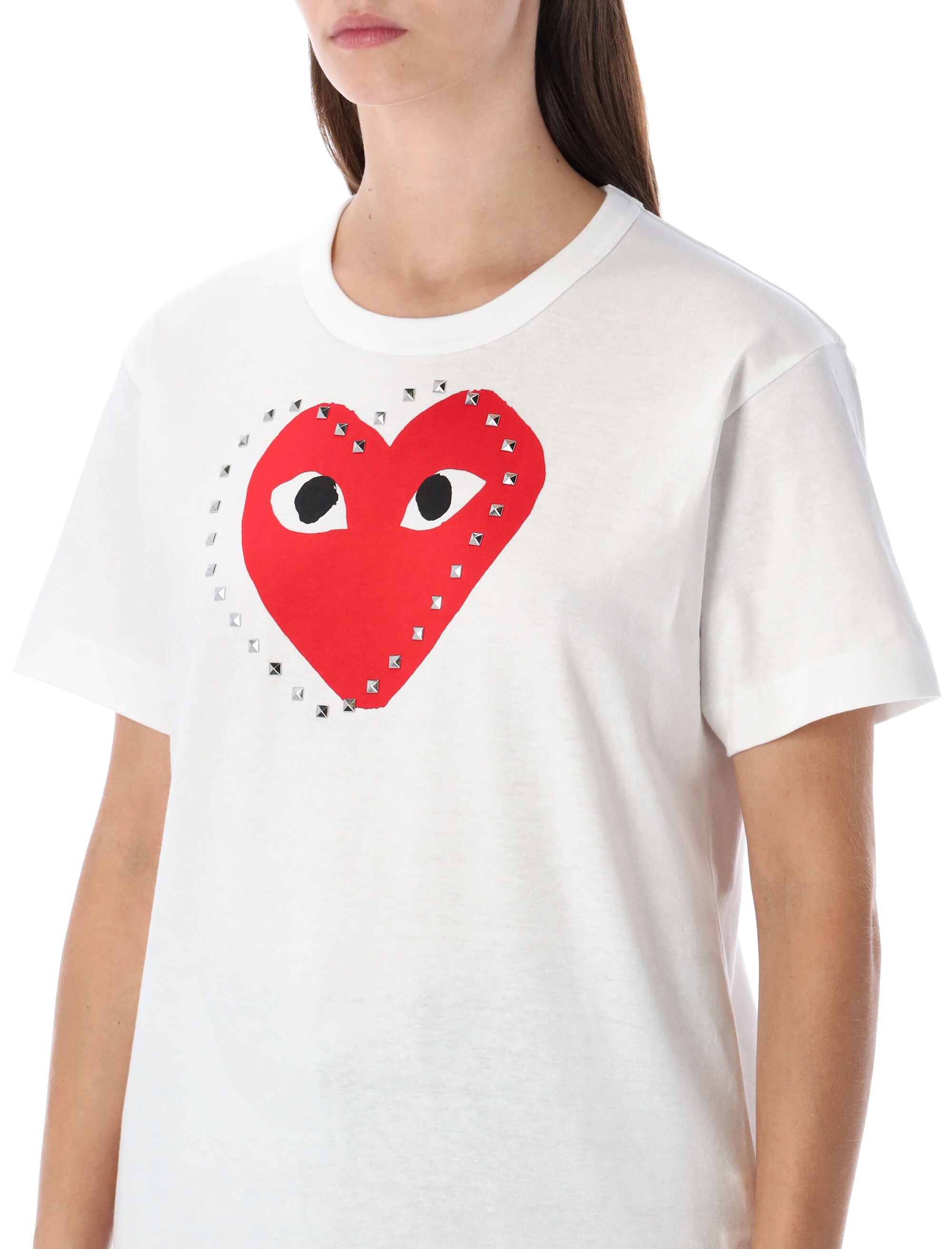 COMME DES GARCONS PLAY T-shirts and Polos White AXT8030511 (PLAY Comme Des Garçons / Tシャツ・カットソー ) | PLAY Comme Des Garçons (プレイ コムデギャルソン)(2)