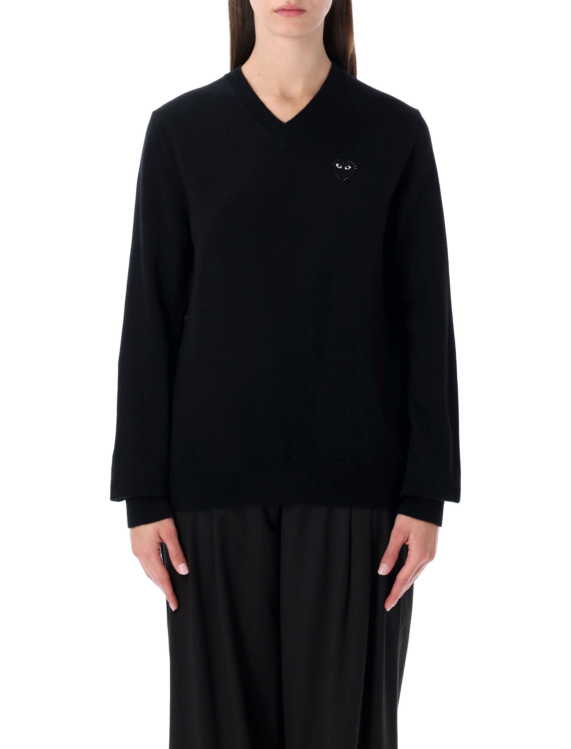 COMME DES GARCONS PLAY Sweaters Black AXN8040511 (PLAY Comme Des Garçons / ニット・セーター・カーディガン ) | PLAY Comme Des Garçons (プレイ コムデギャルソン)