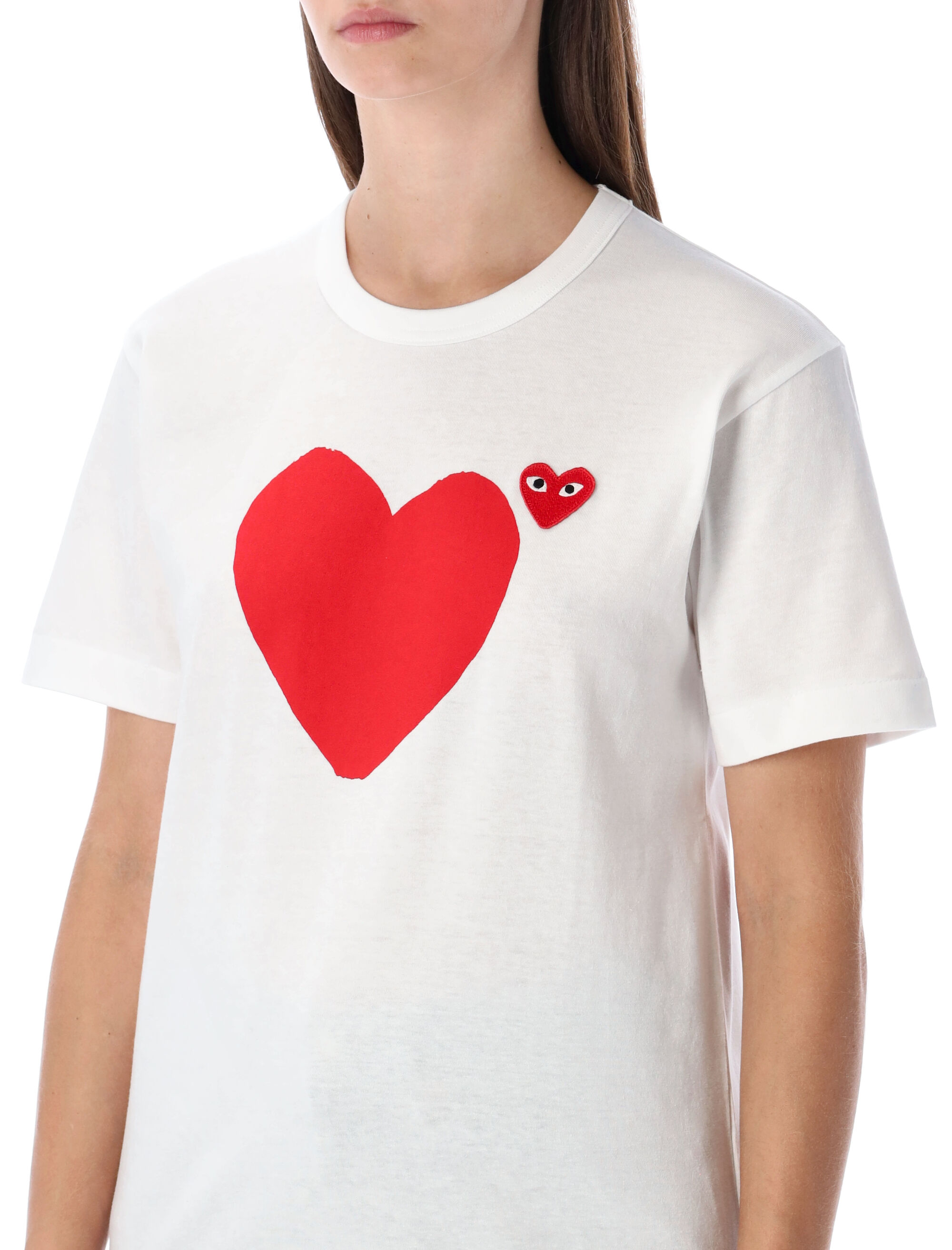 COMME DES GARCONS PLAY T-shirts and Polos White AXT2220511 (PLAY Comme Des Garçons / Tシャツ・カットソー ) | PLAY Comme Des Garçons (プレイ コムデギャルソン)(2)