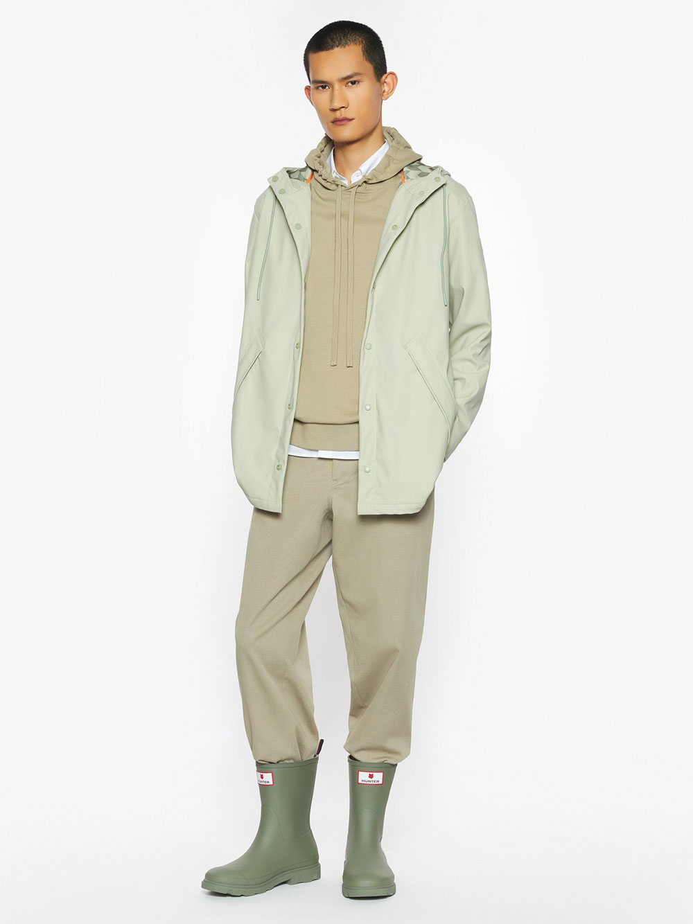 X HUNTER UNISEX WATERPROOF COATED-POLYESTER RAIN JACKET HARU0012252P129 (Maison Kitsuné / カジュアルジャケット ) | Maison Kitsuné (メゾン キツネ)(1)