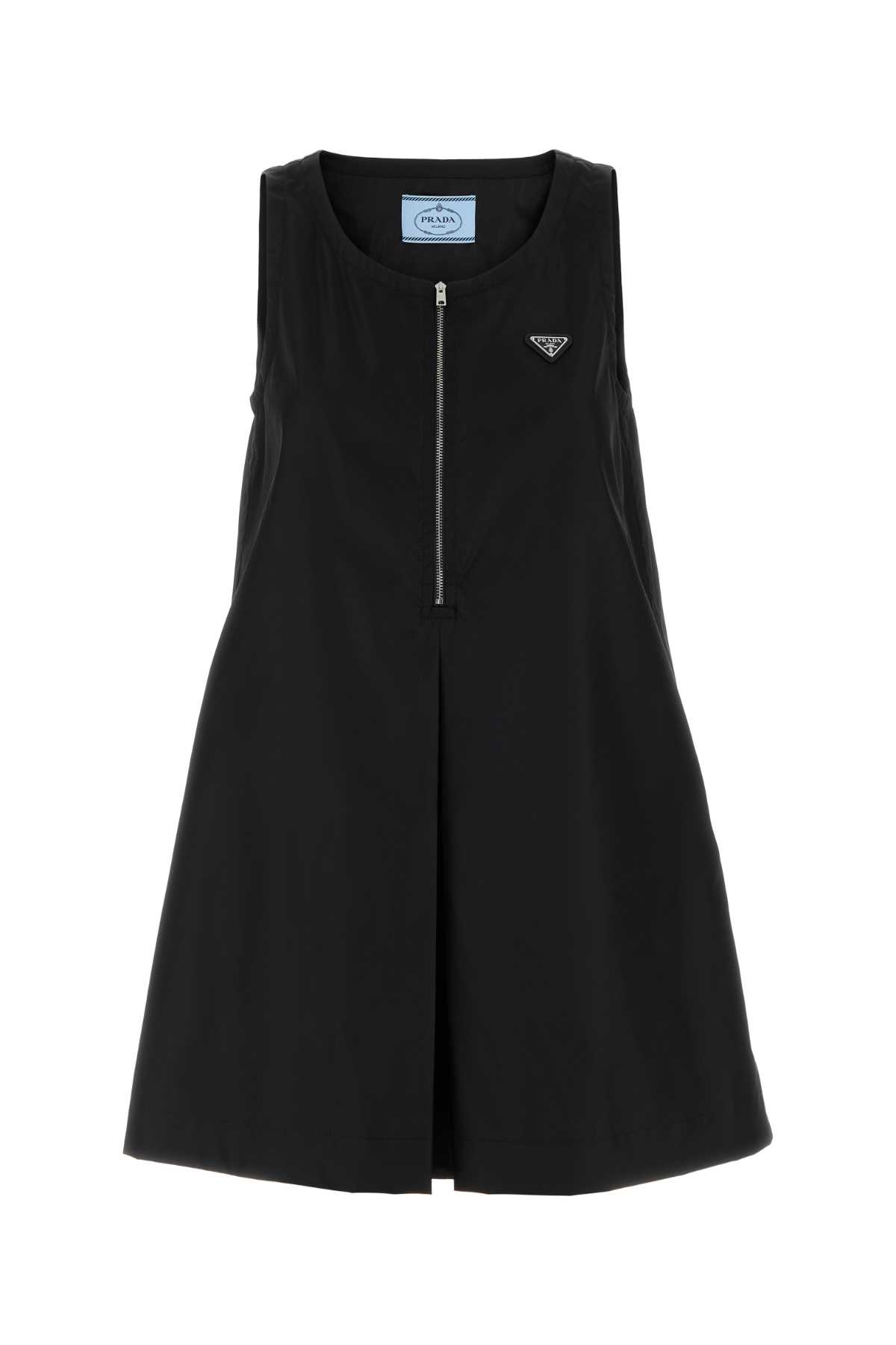 Black Re-Nylon mini dress 230739SOOO1WQ8F0002 (Prada / ワンピース・ドレス・オールインワン ) | Prada (プラダ)
