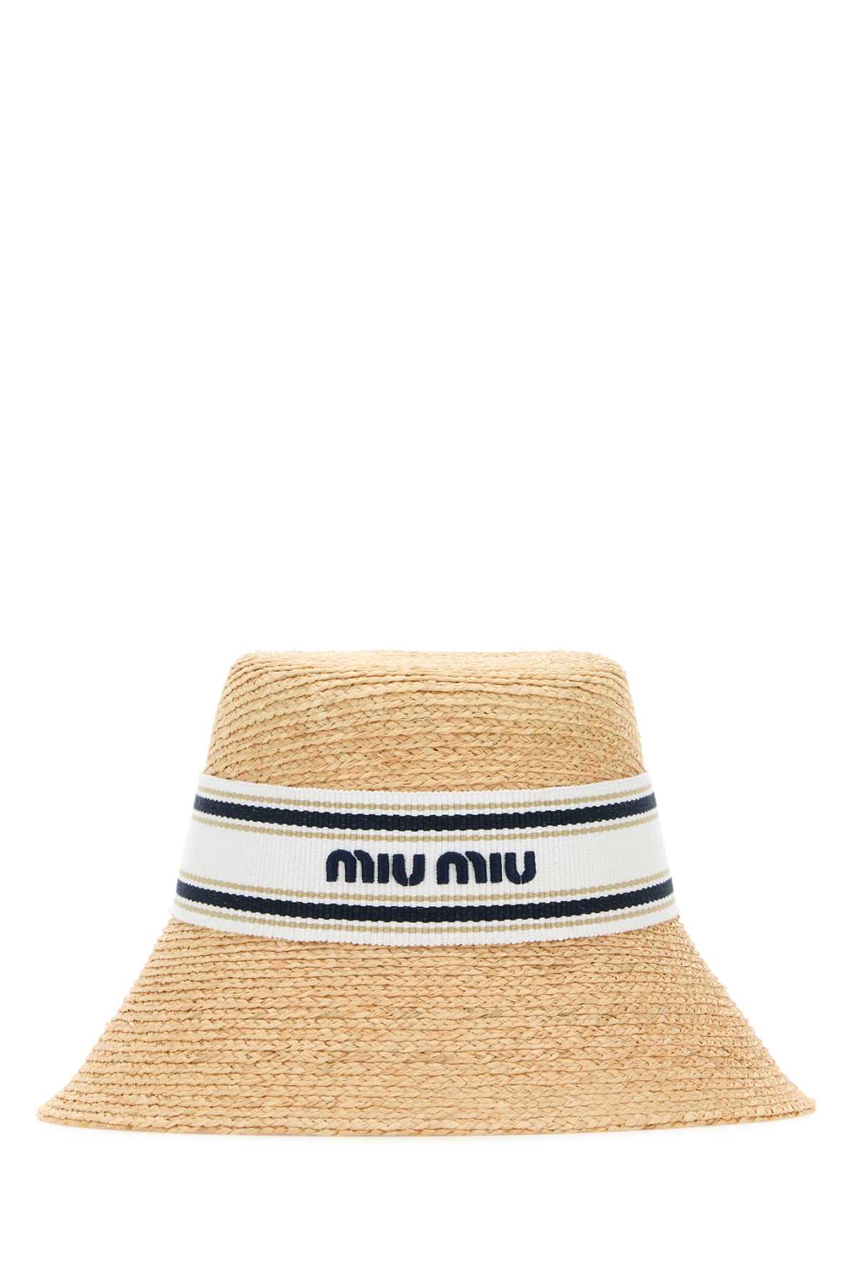Raffia hat 5HC3422CQUF0N86 (MIU MIU / 帽子 ) | MIU MIU (ミュウミュウ)