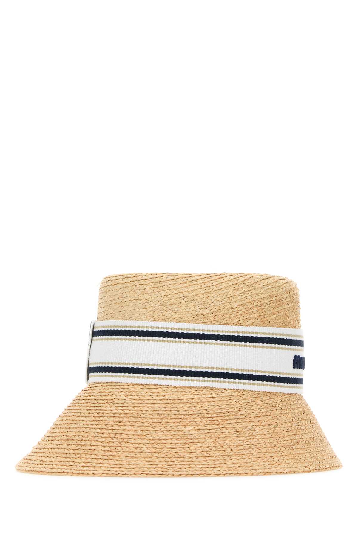 Raffia hat 5HC3422CQUF0N86 (MIU MIU / 帽子 ) | MIU MIU (ミュウミュウ)(1)