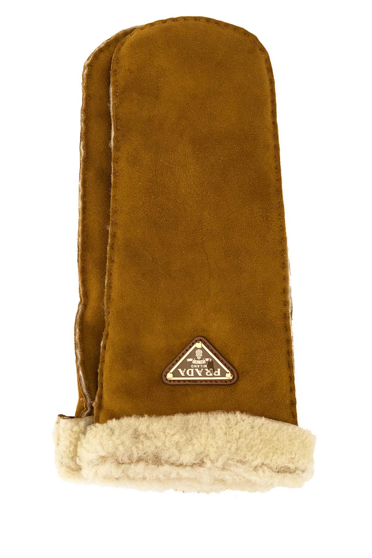 Caramel suede gloves 1GG1802C5AF0151 (Prada / グローブ ) | Prada (プラダ)