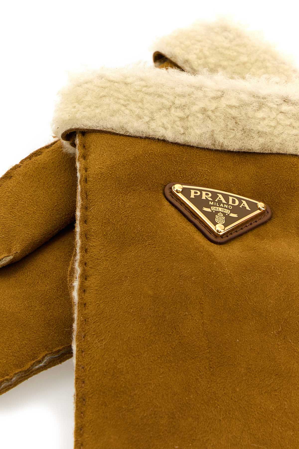 Caramel suede gloves 1GG1802C5AF0151 (Prada / グローブ ) | Prada (プラダ)(1)