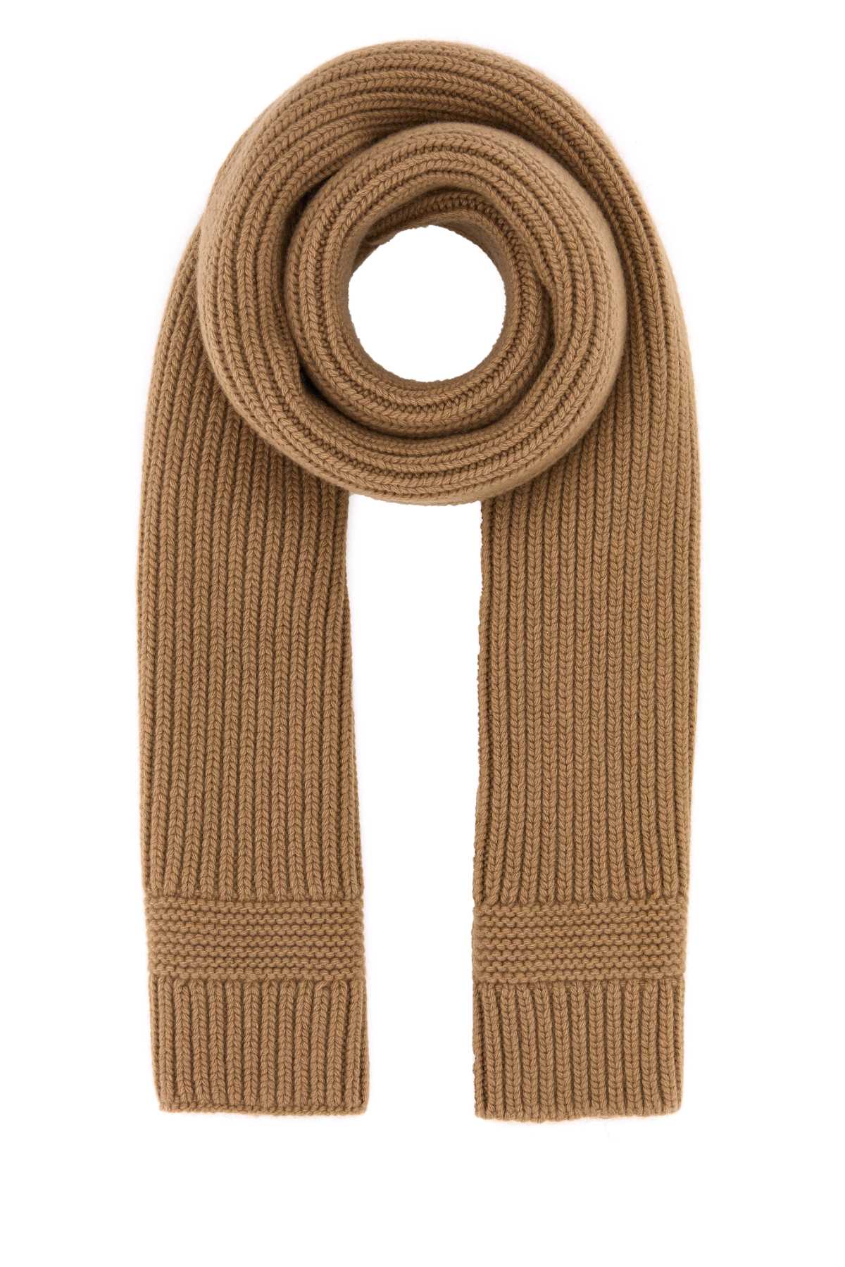 Camel wool blend scarf 5FS0482F8SF0040 (MIU MIU / スカーフ・マフラー ) | MIU MIU (ミュウミュウ)