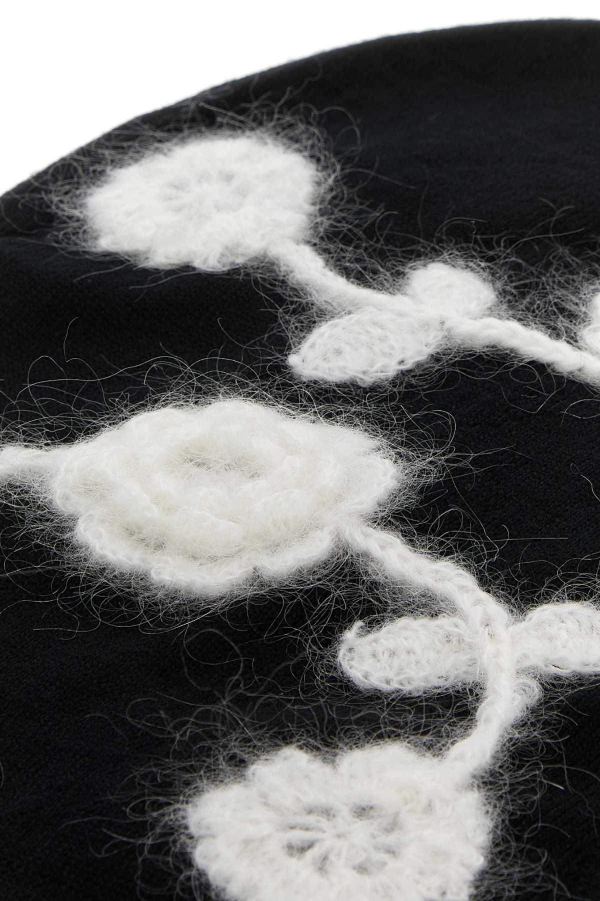 Black wool blend balaclava A7211099 (GANNI / 帽子 ) | GANNI (ガニー)(1)