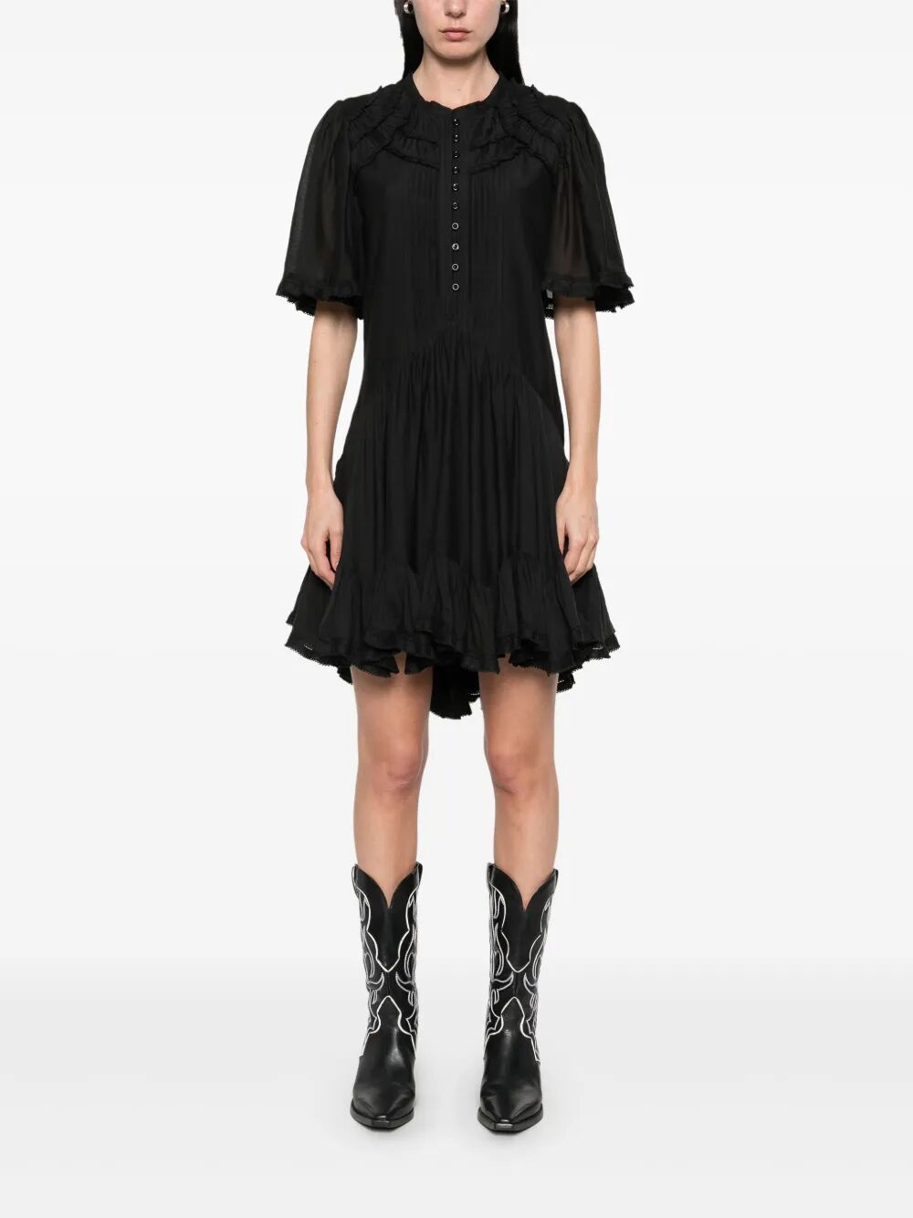CELYANA DRESS RO0827FAB3J04E01BK (Isabel Marant Étoile / ワンピース・ドレス・オールインワン ) | Isabel Marant Étoile (イザベル マラン エトワール)(1)