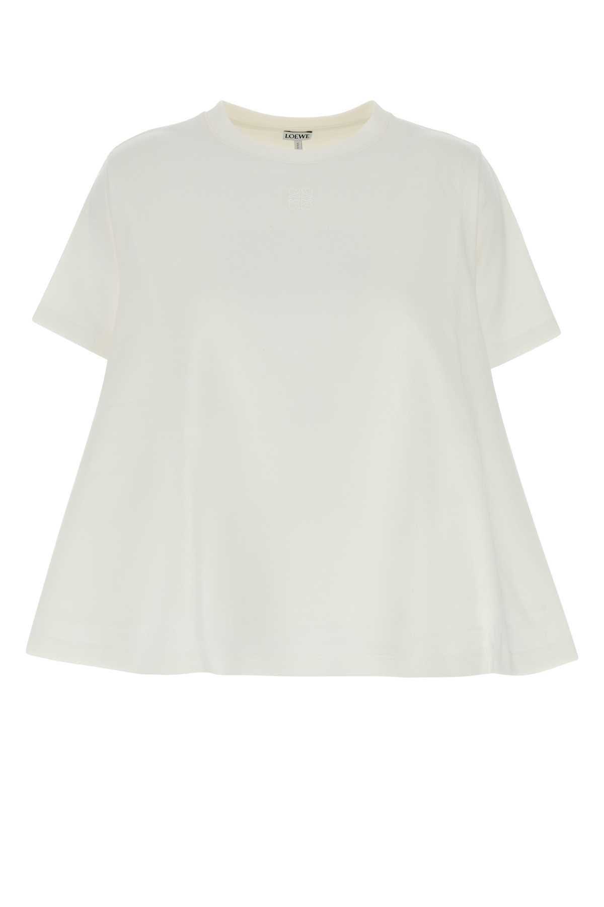 White cotton blend t-shirt S540Y22X71WHITE (LOEWE / Tシャツ・カットソー ) | LOEWE (ロエベ)