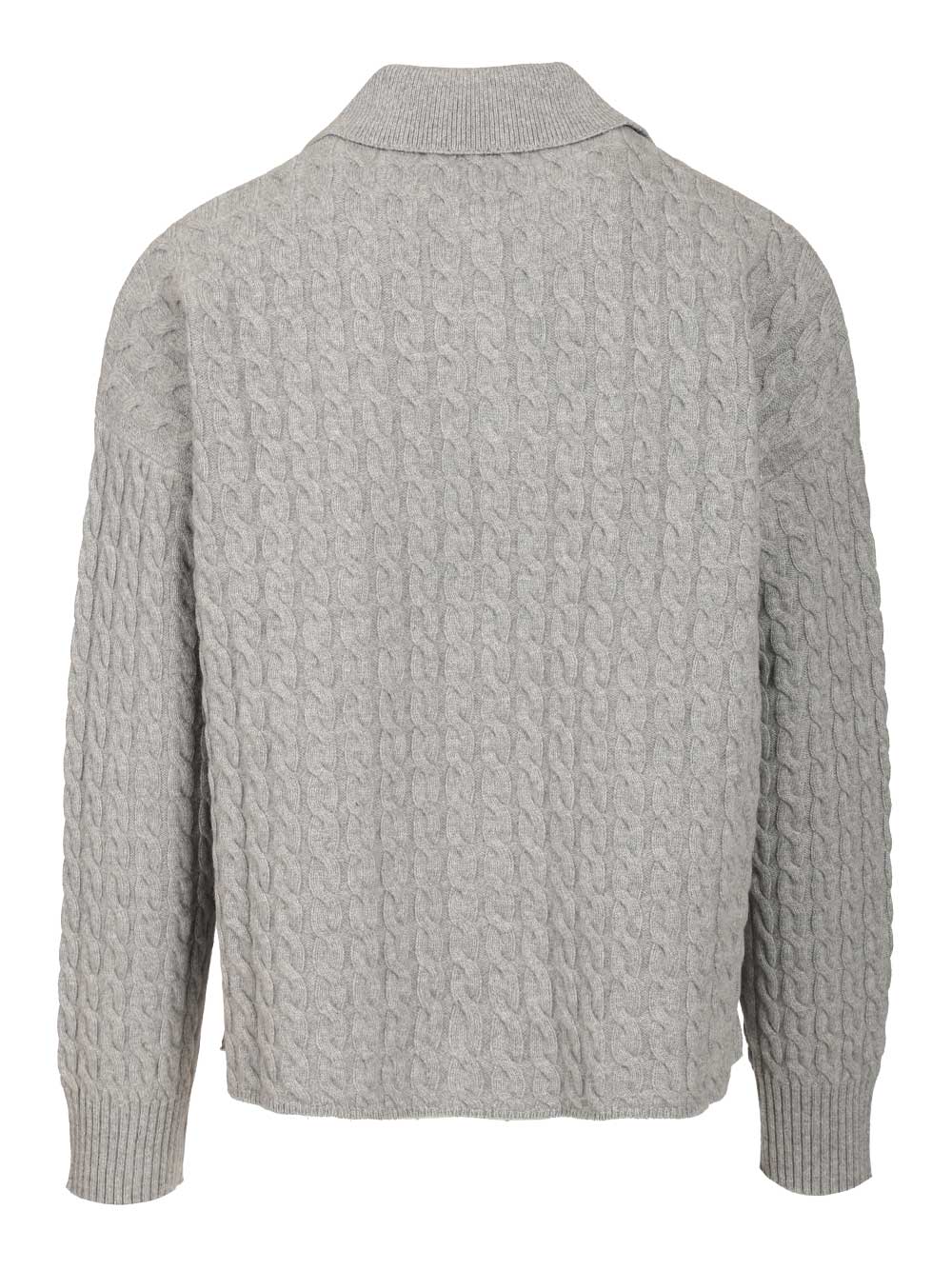 Cable-knit polo shirt H25UPL403KN0104050H25 (AMI Paris / ニット・セーター・カーディガン ) | AMI Paris (アミパリス)(1)