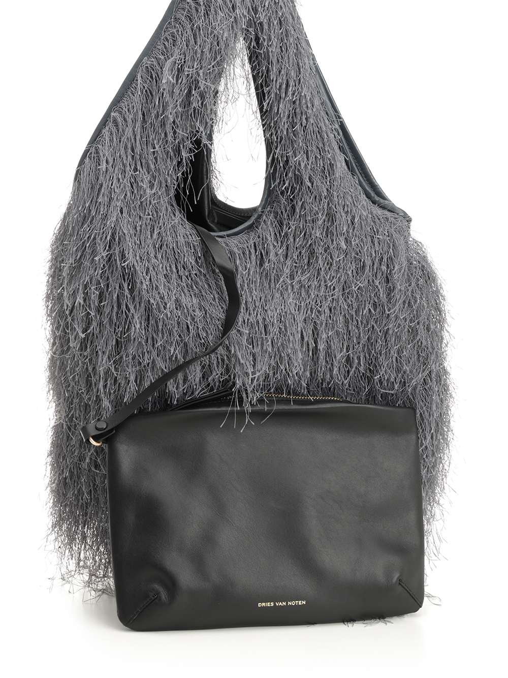 Large tote bag with fringe 2520115602031803 (Dries Van Noten / ハンドバッグ・ショルダーバッグ ) | Dries Van Noten (ドリスヴァンノッテン)(4)