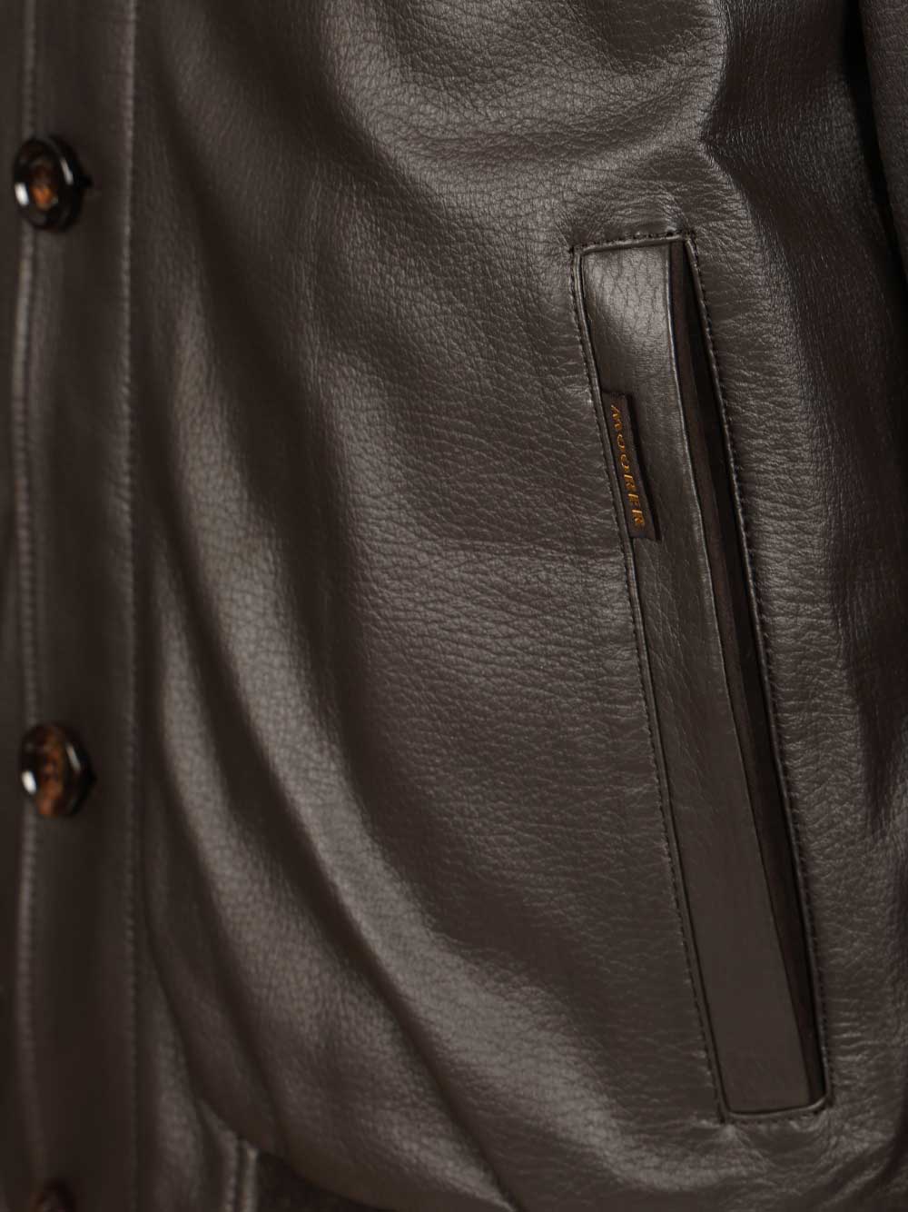 Padded bomber jacket "Cleros-P1" MOUBO100178P1U0202 (MooRER / レザー&ファージャケット・コート ) | MooRER (ムーレー)(4)