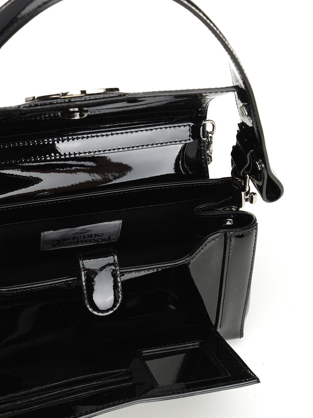 Medium "Hazel" leather bag 46020001WL00AUN403 (Vivienne Westwood / ハンドバッグ・ショルダーバッグ ) | Vivienne Westwood (ヴィヴィアン・ウェストウッド)(3)