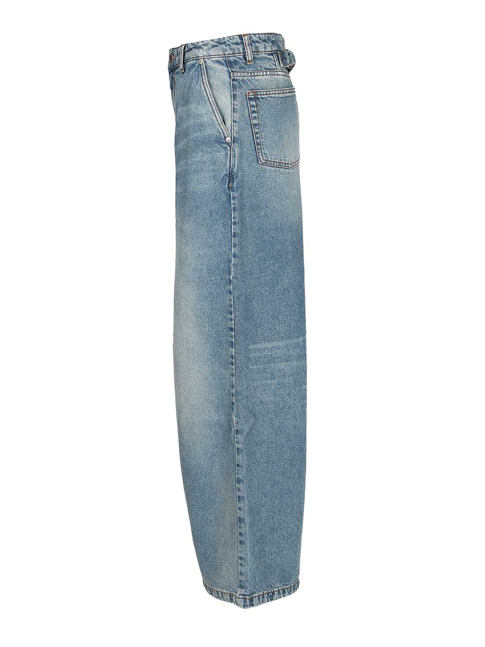Super wide-leg jeans H25FTR819DE0046480H25 (AMI Paris / ジーンズ ) | AMI Paris (アミパリス)(2)