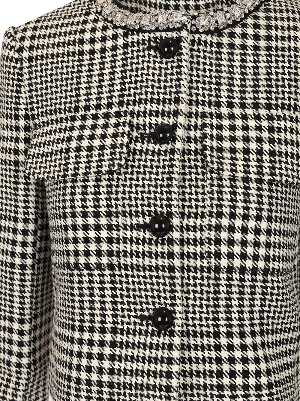 Wool houndstooth tailored jacket PF25111JBWBLACK (self-portrait / ブレザー・ジャケット ) | self-portrait (セルフ・ポートレイト)(3)