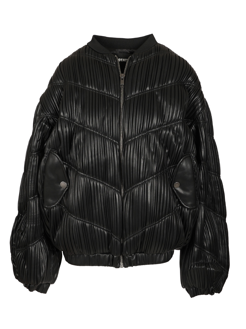 Pleated bomber jacket 115038100BCR1204100 (ROTATE / レザー&ファージャケット・コート ) | ROTATE (ロテート)
