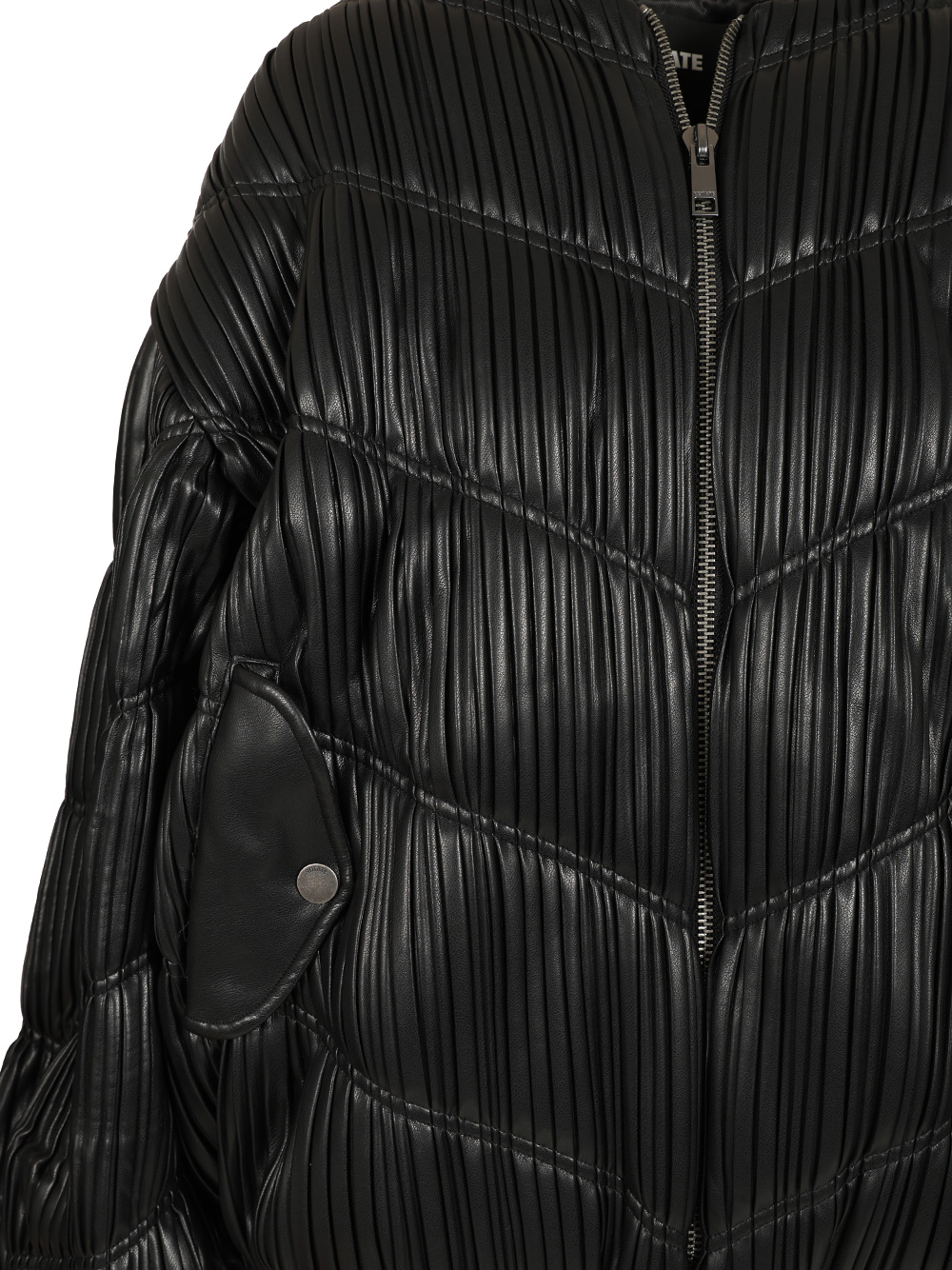 Pleated bomber jacket 115038100BCR1204100 (ROTATE / レザー&ファージャケット・コート ) | ROTATE (ロテート)(3)