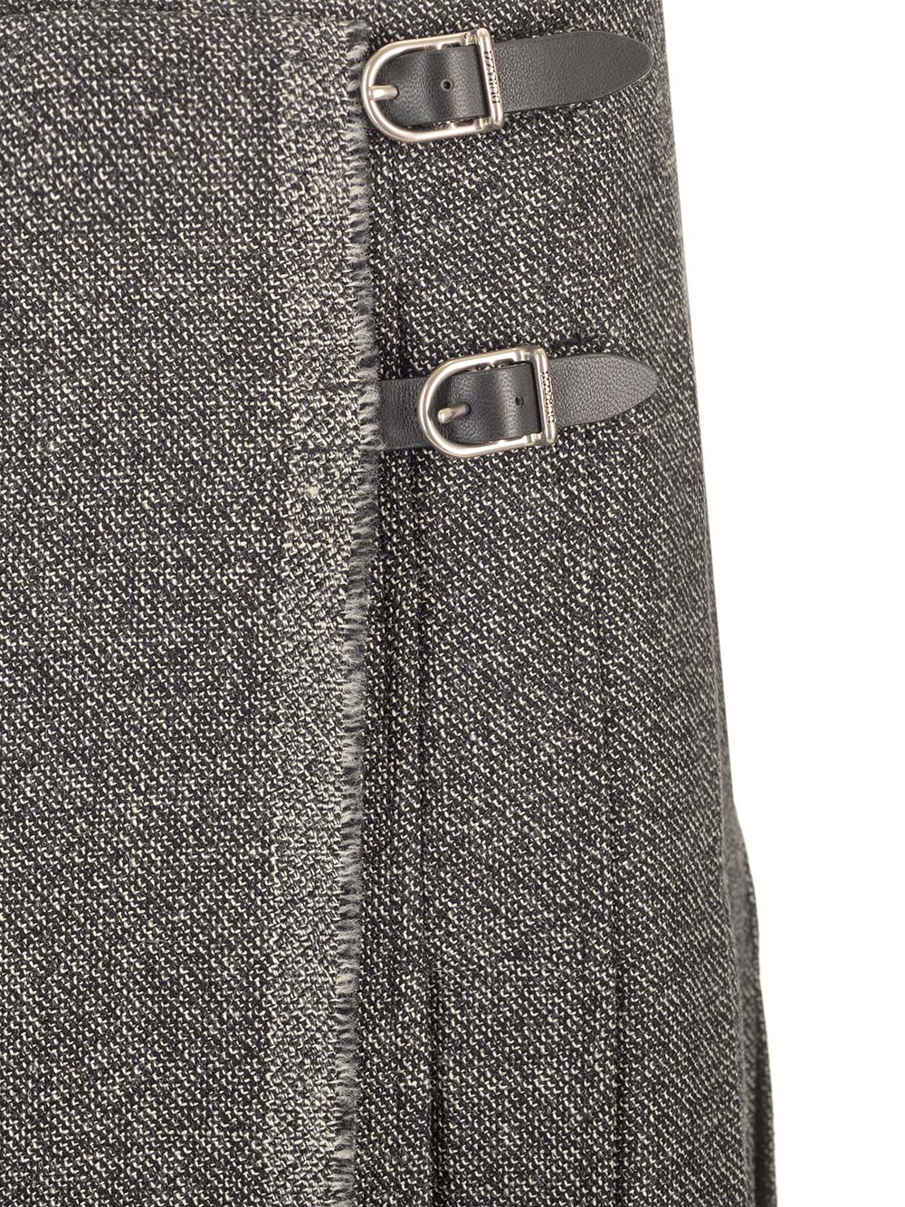 PLEATED MIDI KILT SKIRT MELANGE BLACK FW24SK07 (DURAZZI / スカート ) | DURAZZI (デュラッツィ)(3)