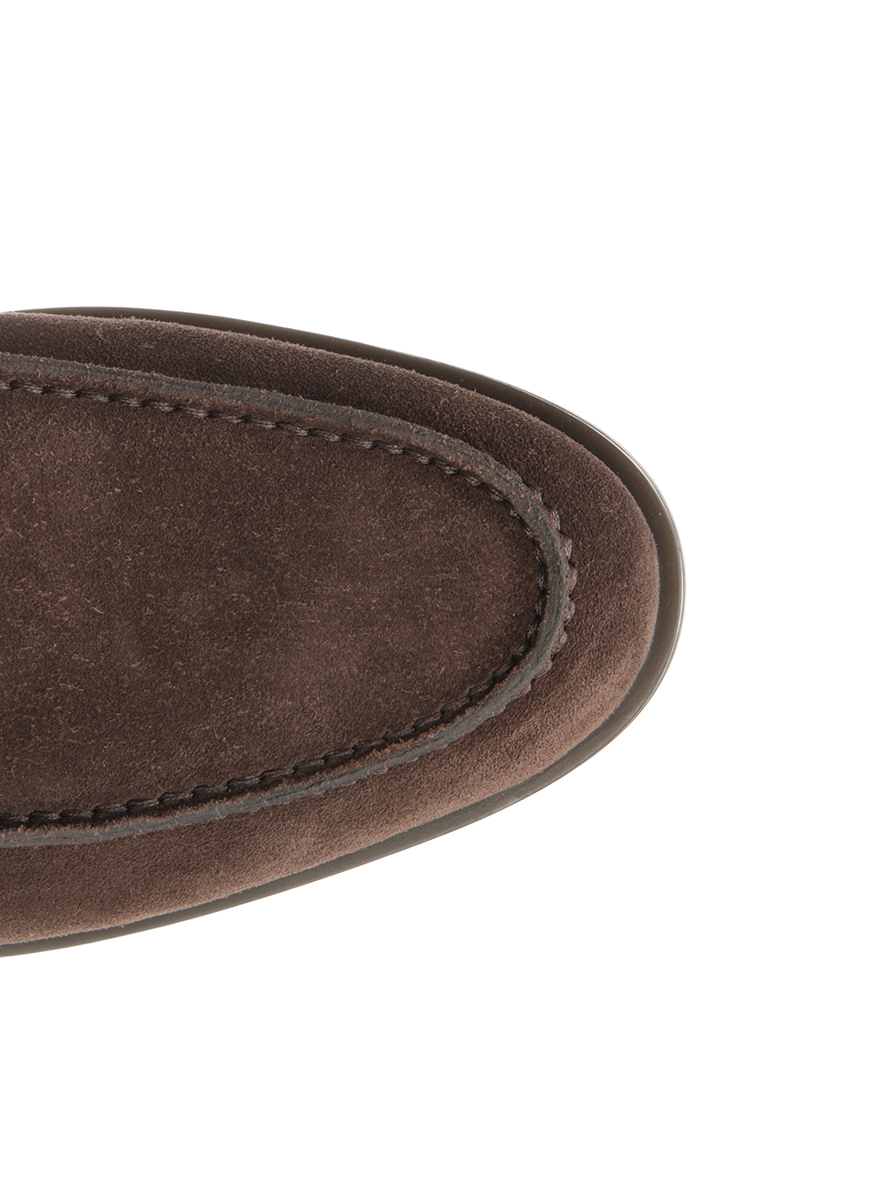 Suede moccasin with rubber sole MGDC18610DTRBSEYT50T50 (Santoni / ローファー ) | Santoni (サントーニ)(3)