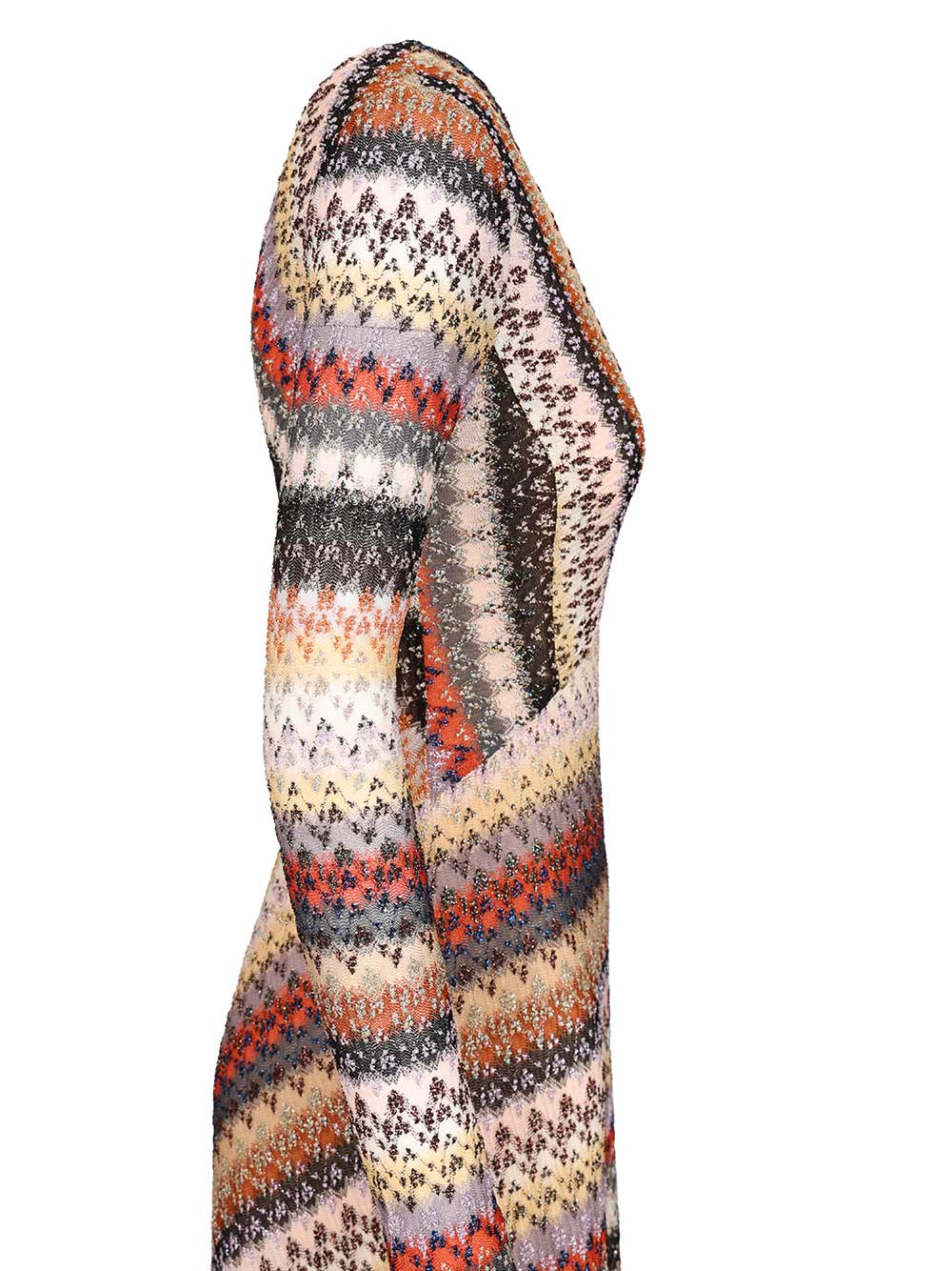 Long dress with multicolored V-neck DS25WG20BR012OSM9R4 (MISSONI / ワンピース・ドレス・オールインワン ) | MISSONI (ミッソー二)(2)