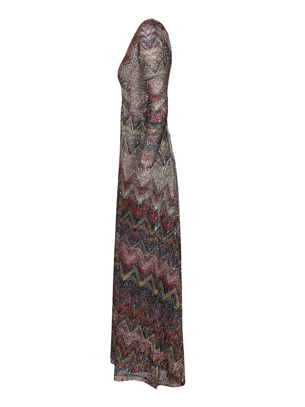 Long dress with lamé and zigzag sequins DS25WG1MBC005ES4176 (MISSONI / ワンピース・ドレス・オールインワン ) | MISSONI (ミッソー二)(2)