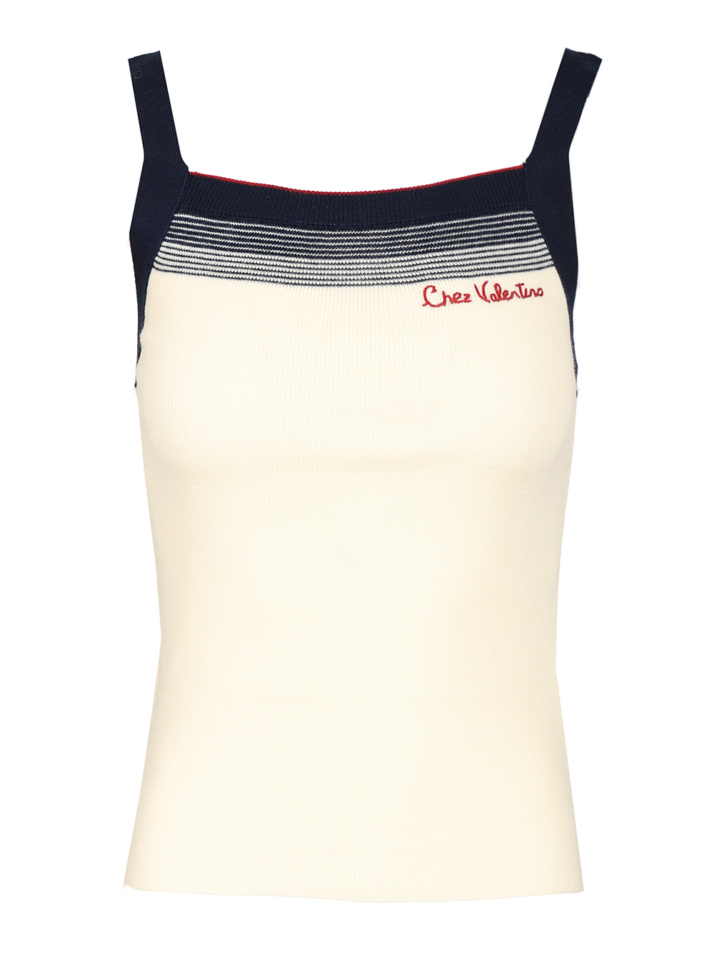 Chez Valentino Embroidered Wool Top 7B3KM06A9GQDWL (Valentino Garavani / タンクトップ・キャミソール ) | Valentino Garavani (ヴァレンティノ)