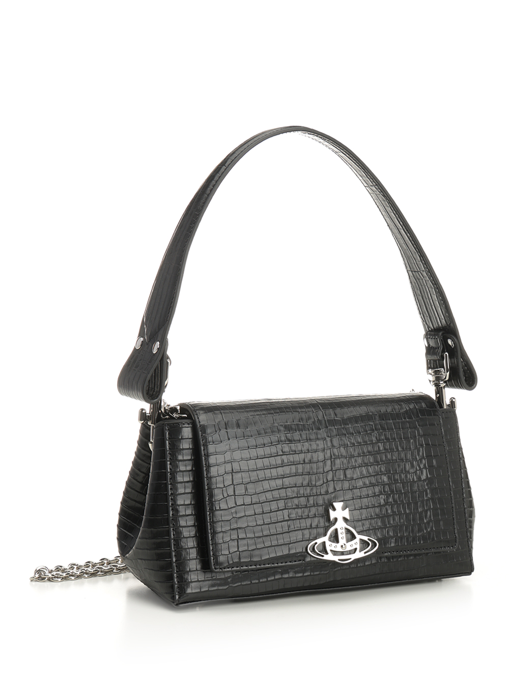 Medium "Hazel" leather bag 46020001WL00C0N401 (Vivienne Westwood / ハンドバッグ・ショルダーバッグ ) | Vivienne Westwood (ヴィヴィアン・ウェストウッド)(1)