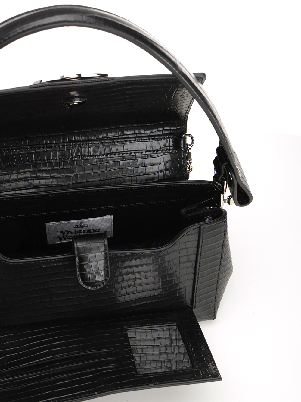 Medium "Hazel" leather bag 46020001WL00C0N401 (Vivienne Westwood / ハンドバッグ・ショルダーバッグ ) | Vivienne Westwood (ヴィヴィアン・ウェストウッド)(3)