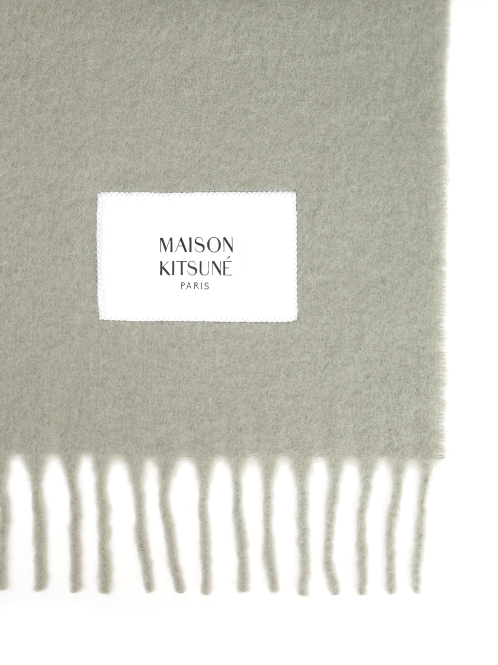 Alpaca wool and wool scarf LM06206WA0022P131 (Maison Kitsuné / スカーフ・マフラー ) | Maison Kitsuné (メゾン キツネ)(1)