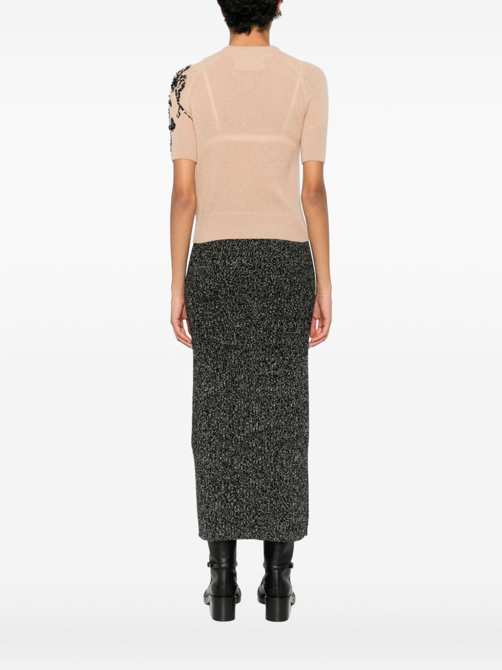 Ermanno Scervino T-shirts and Polos Beige D475L711RDCS51213 (ERMANNO SCERVINO / ニット・セーター・カーディガン ) | ERMANNO SCERVINO (エルマンノ シェルヴィーノ)(4)