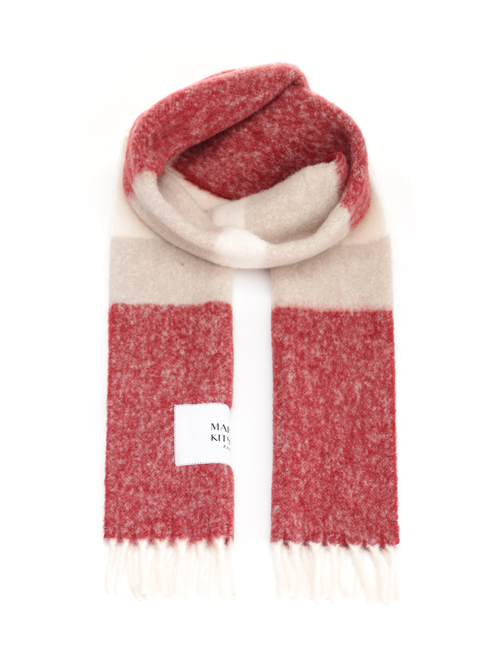 alpaca wool scarf PM06203WA00220390 (Maison Kitsuné / スカーフ・マフラー ) | Maison Kitsuné (メゾン キツネ)