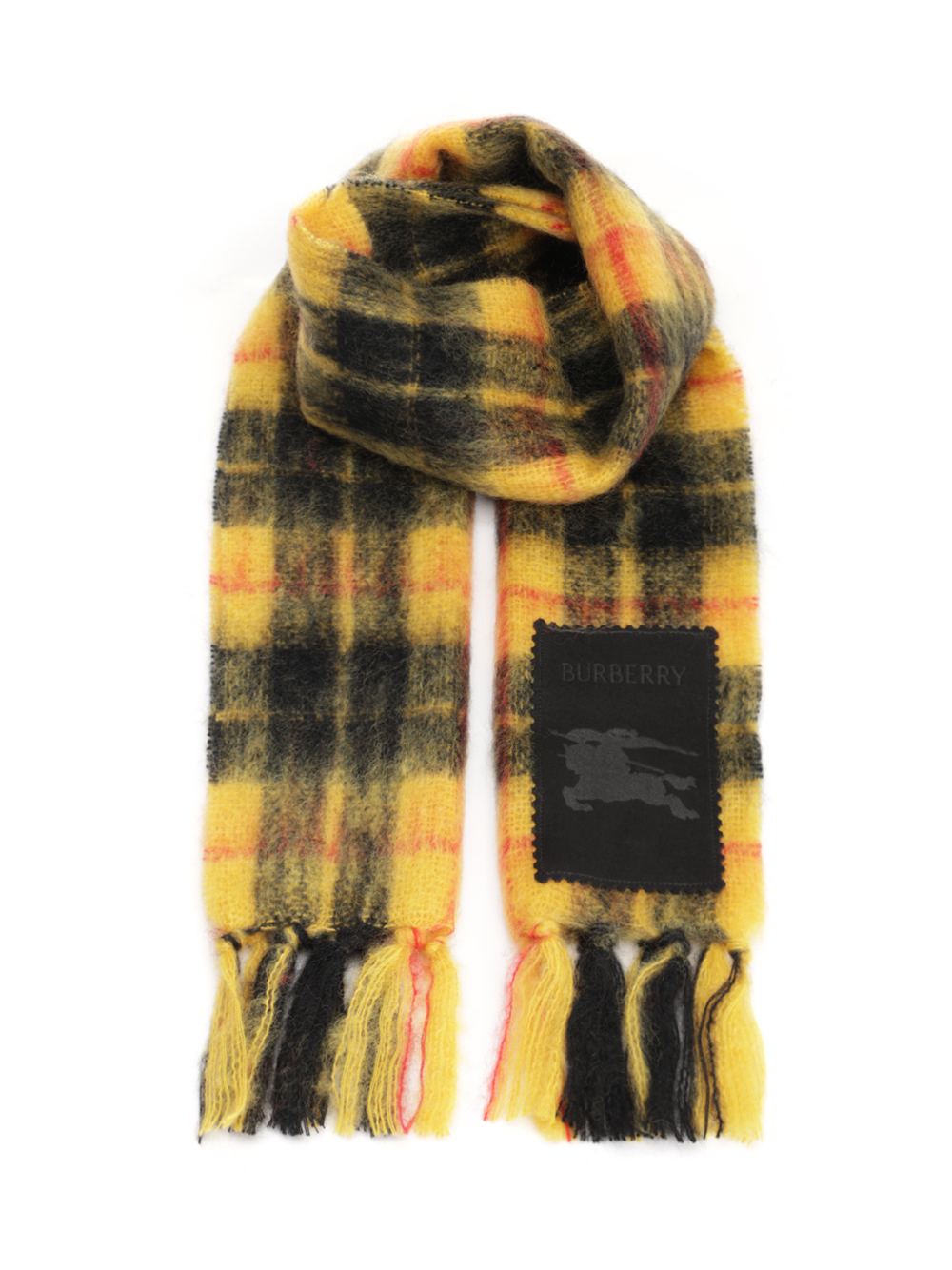 Check wool and mohair scarf 8114094C3505 (Burberry / スカーフ・マフラー ) | Burberry (バーバリー)