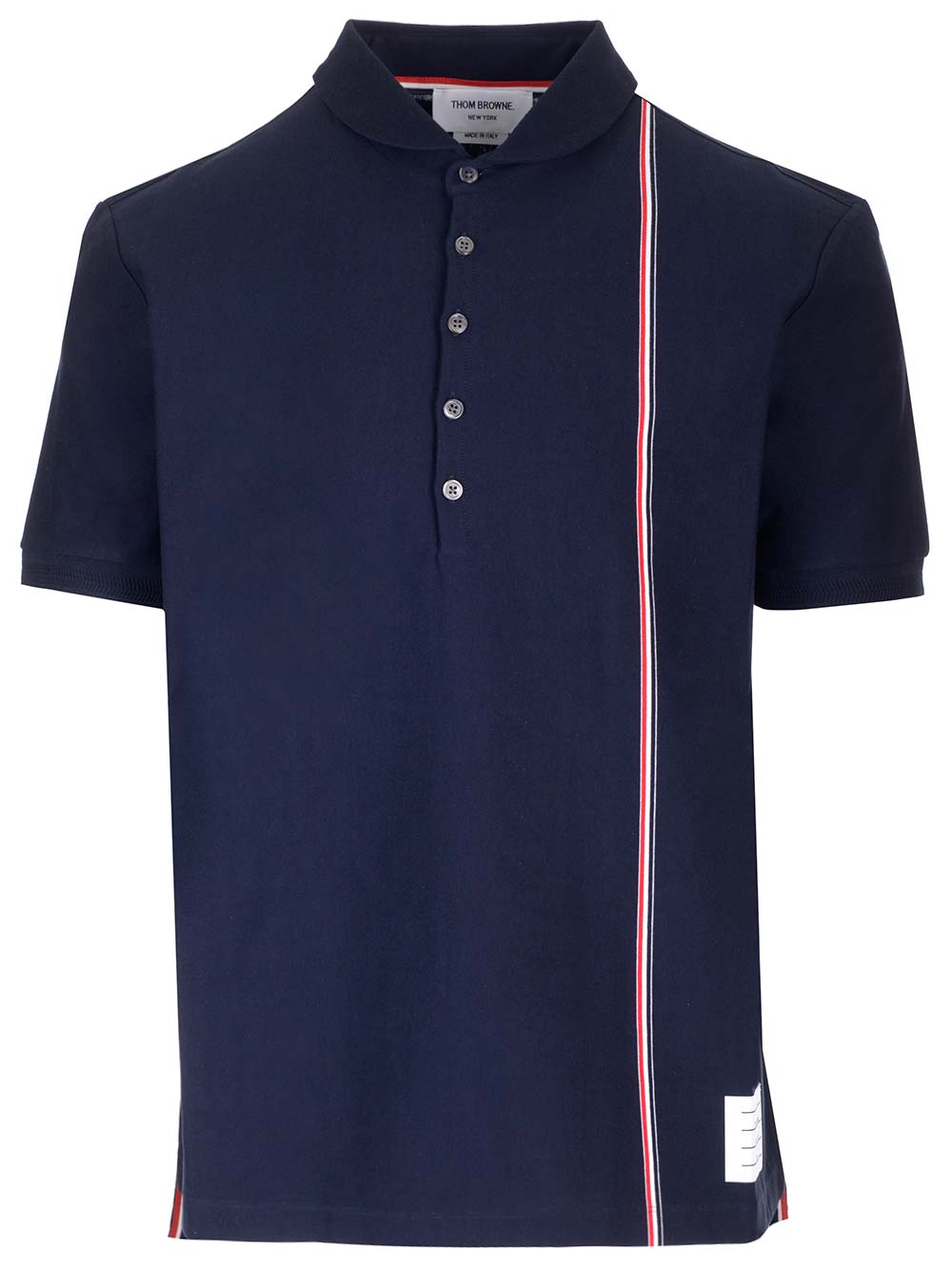 Cotton knit polo shirt MJP196AJ0138415 (Thom Browne / ポロシャツ ) | Thom Browne (トム・ブラウン)