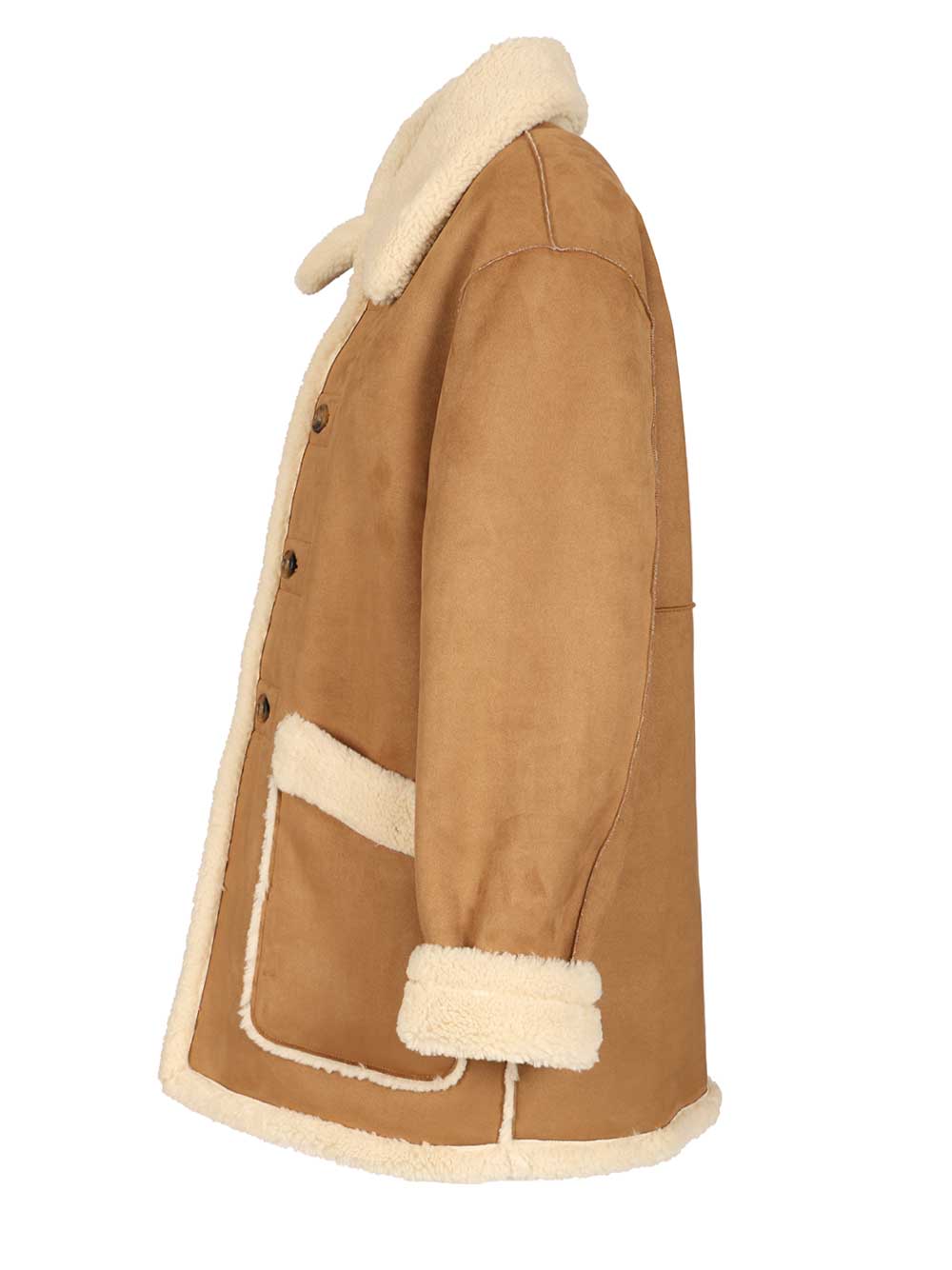 Unisex reversible shearling jacket UDJU5D121CMCAMEL (Dunst / コート ) | Dunst (ダンスト)(2)