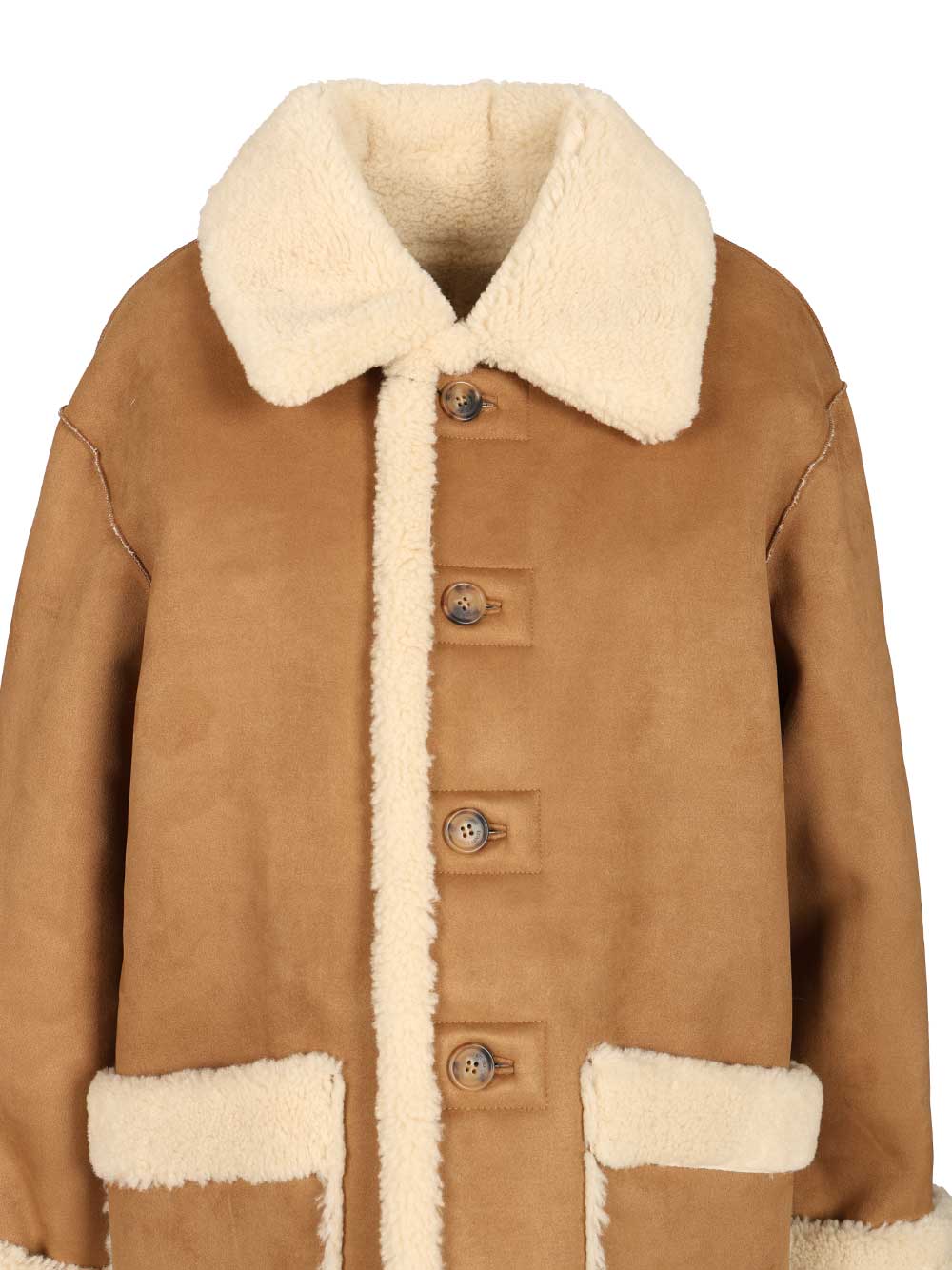 Unisex reversible shearling jacket UDJU5D121CMCAMEL (Dunst / コート ) | Dunst (ダンスト)(3)
