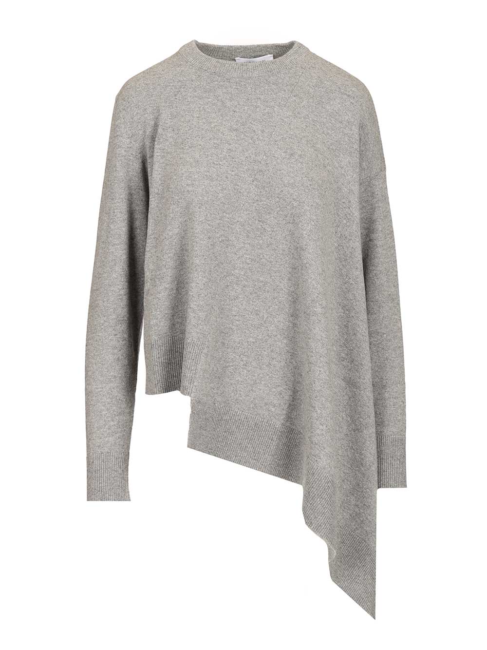Asymmetrical cashmere crew neck sweater 839874Q1BEU1020 (Alexander McQUEEN / ニット・セーター・カーディガン ) | Alexander McQUEEN (アレキサンダー・マックイーン)
