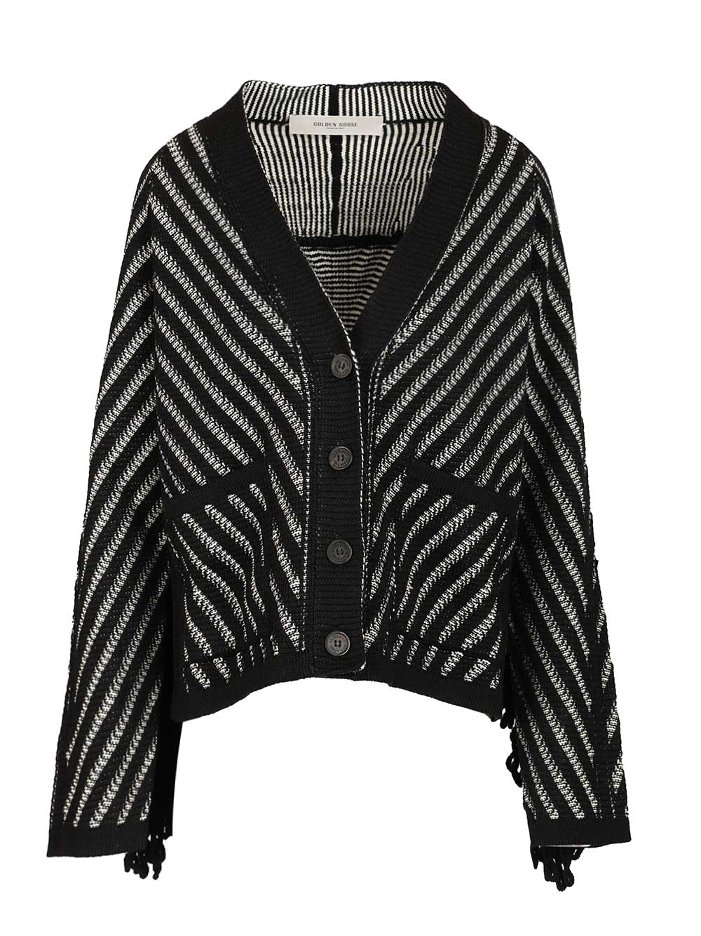 Cardigan with fringes GWP02384P00210780203 (Golden Goose / ニット・セーター・カーディガン ) | Golden Goose (ゴールデングース)