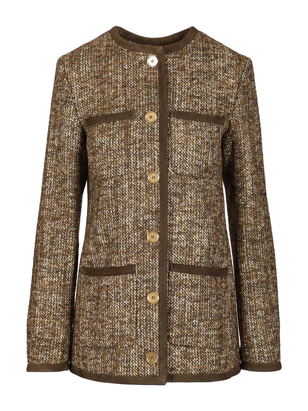 Long boxy tweed blazer GWP02336P00209390108 (Golden Goose / ブレザー・ジャケット ) | Golden Goose (ゴールデングース)