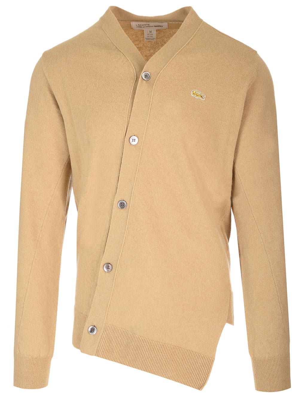 Beige cardigan x La Coste FLN005W232CAMEL (Comme Des Garçons SHIRT / ニット・セーター・カーディガン ) | Comme Des Garçons SHIRT (コムデギャルソン シャツ)