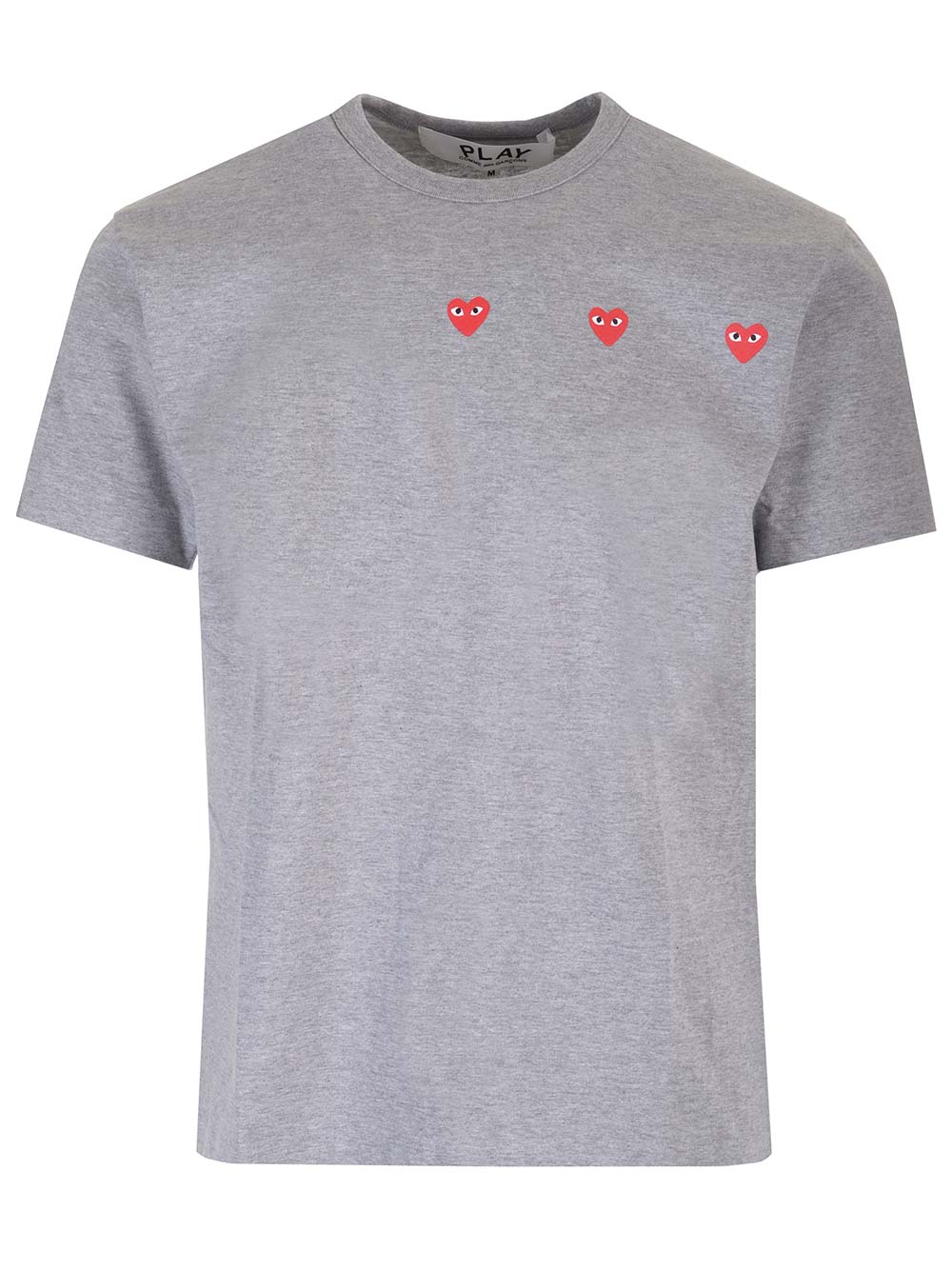 T-shirt with red hearts AXT3370512 (PLAY Comme Des Garçons / Tシャツ・カットソー ) | PLAY Comme Des Garçons (プレイ コムデギャルソン)